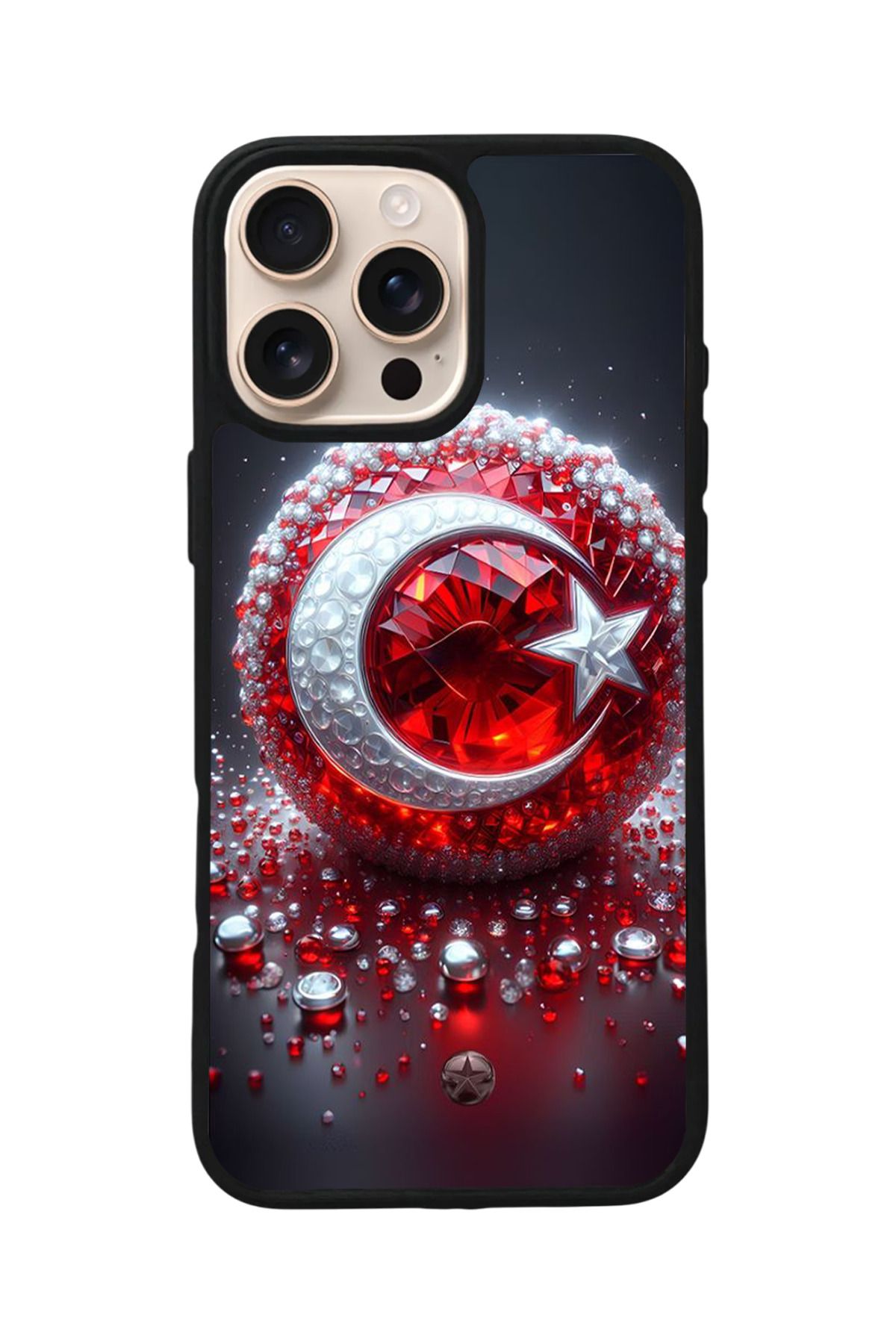 Aksel Kılıf Apple iPhone 14 Pro Uyumlu Baskılı,Mat Siyah,Yumuşak Silikon,Koruyucu,Şok Emici Kapak,Kılıf