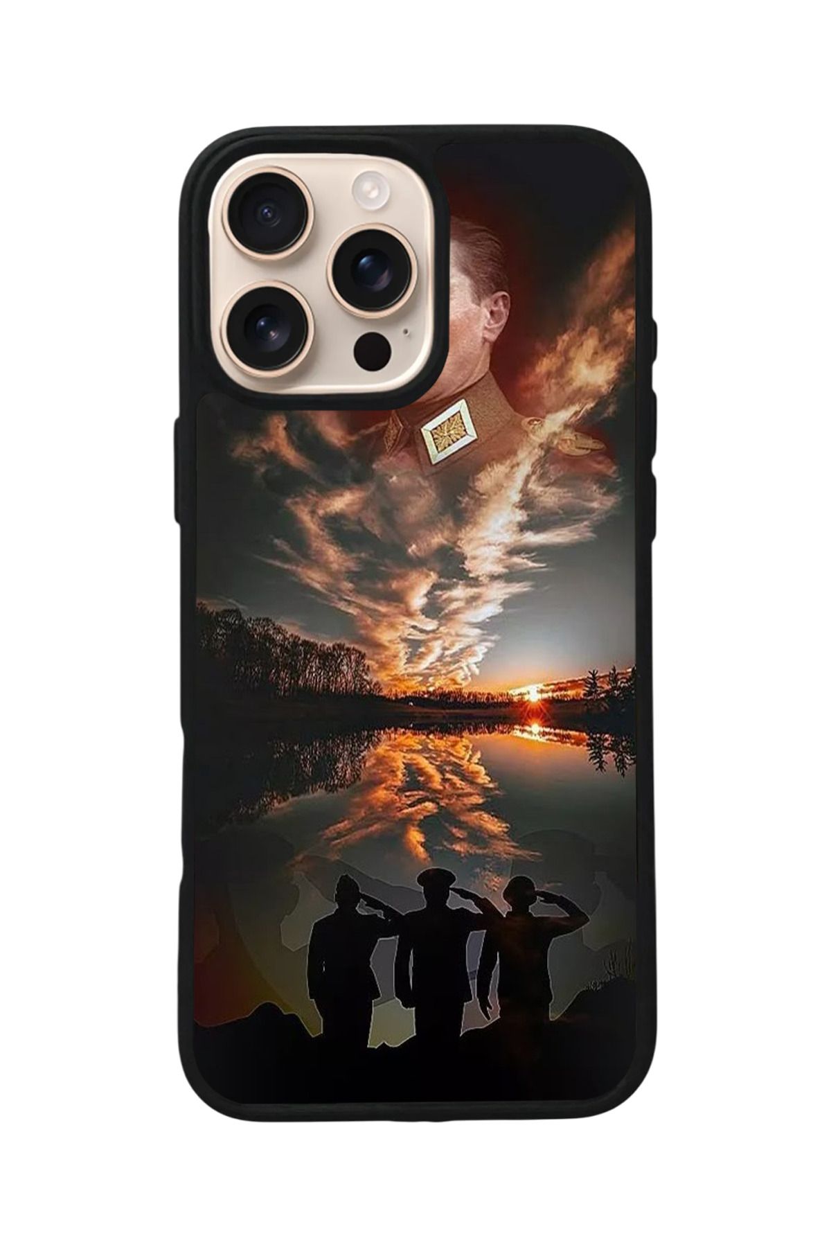 Aksel Kılıf Apple iPhone 14 Pro Uyumlu Baskılı,Mat Siyah,Yumuşak Silikon,Koruyucu,Şok Emici Kapak,Kılıf