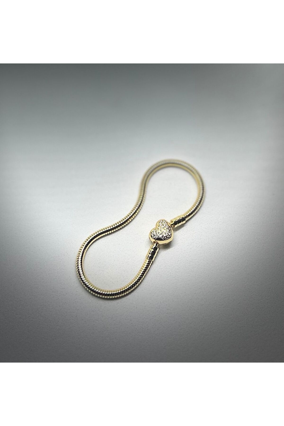 Venom Boutique Bijouterie Accessory Kalp Klipsli & Silindir Klipsli Yılan Zincir Çelik Charm Bileklik