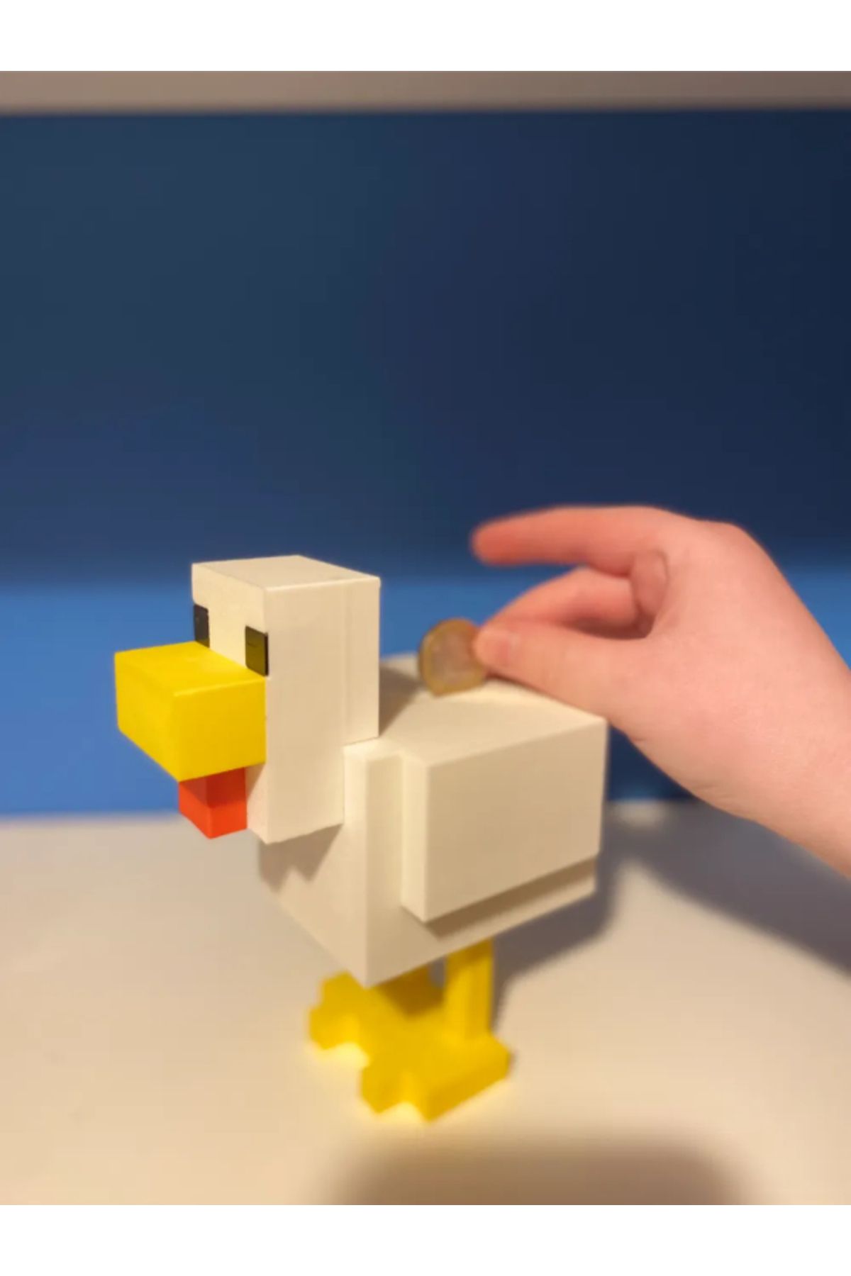 NOMOTHETIC Minecraft Tavuk Kumbarası – Eğlenceli Para Kutusu