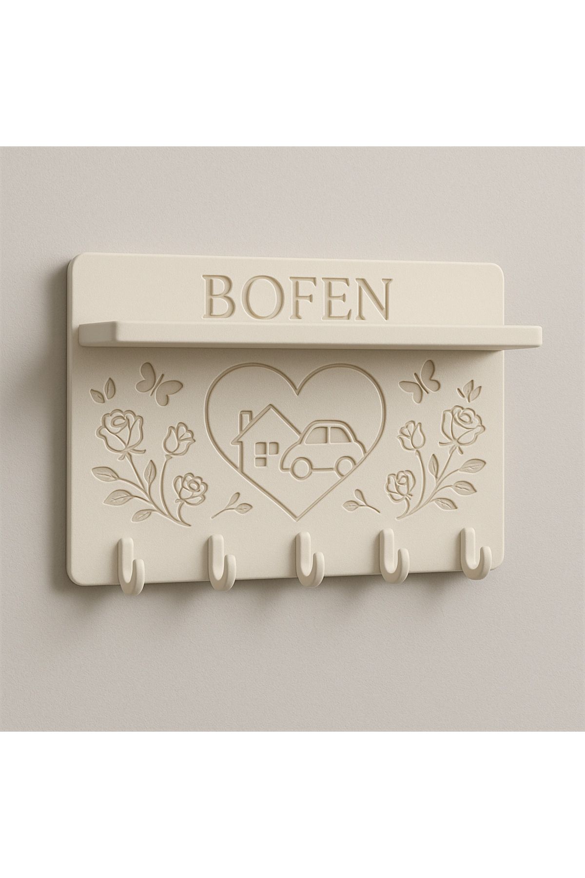 Bofen Yazılı aile temalı anahtar askılığı anahtarlık