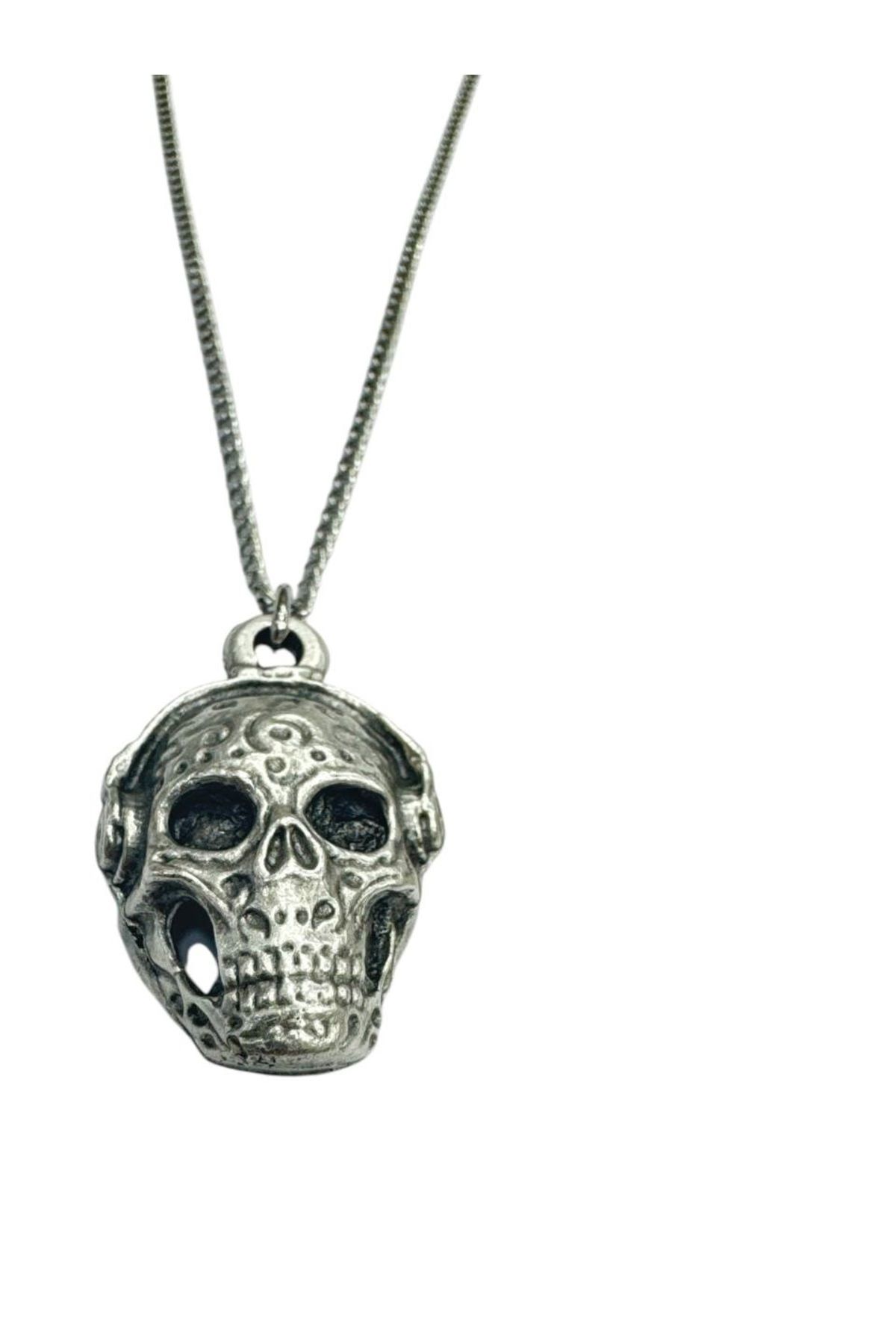 Herşey Nota Müzik Dinleyen DJ Metal Kolye – 60 cm Zincir – Unisex Müzik Temalı Takı