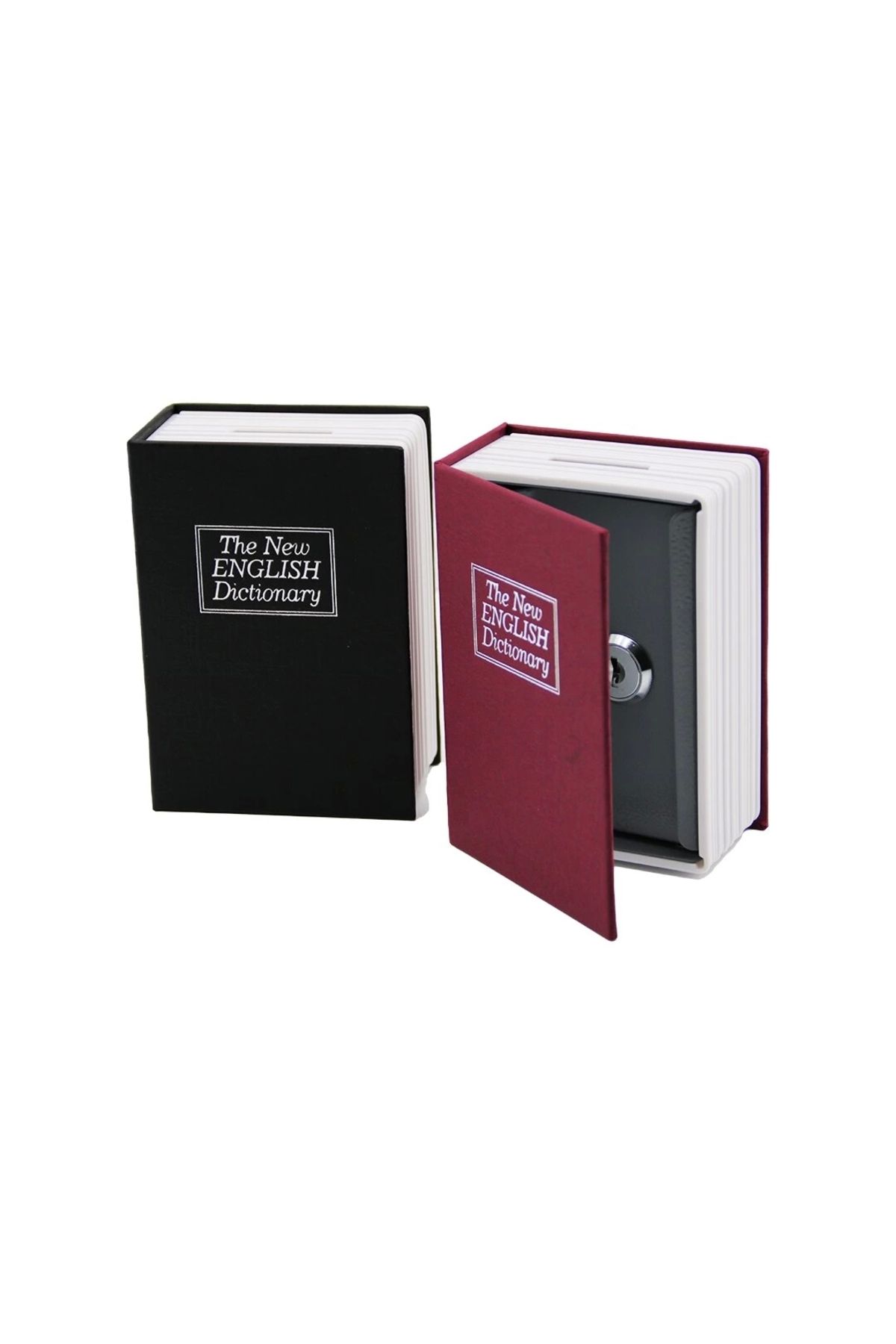 feminight Kitap Modeli Kilitli Kasa - Kumbara Küçük - 114x80x45mm
