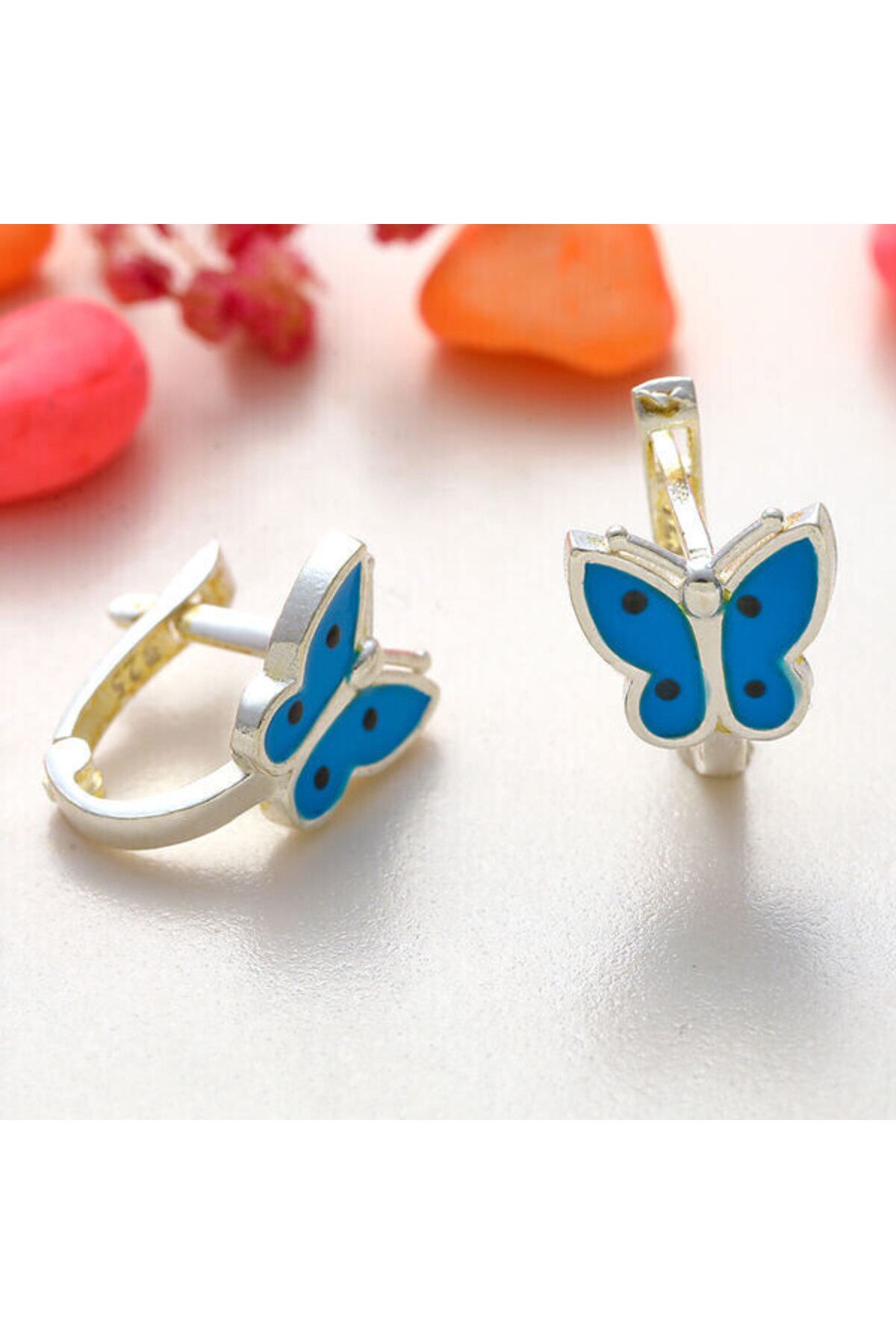 shop Çocuk Kelebek 925 Ayar Gümüş Küpe