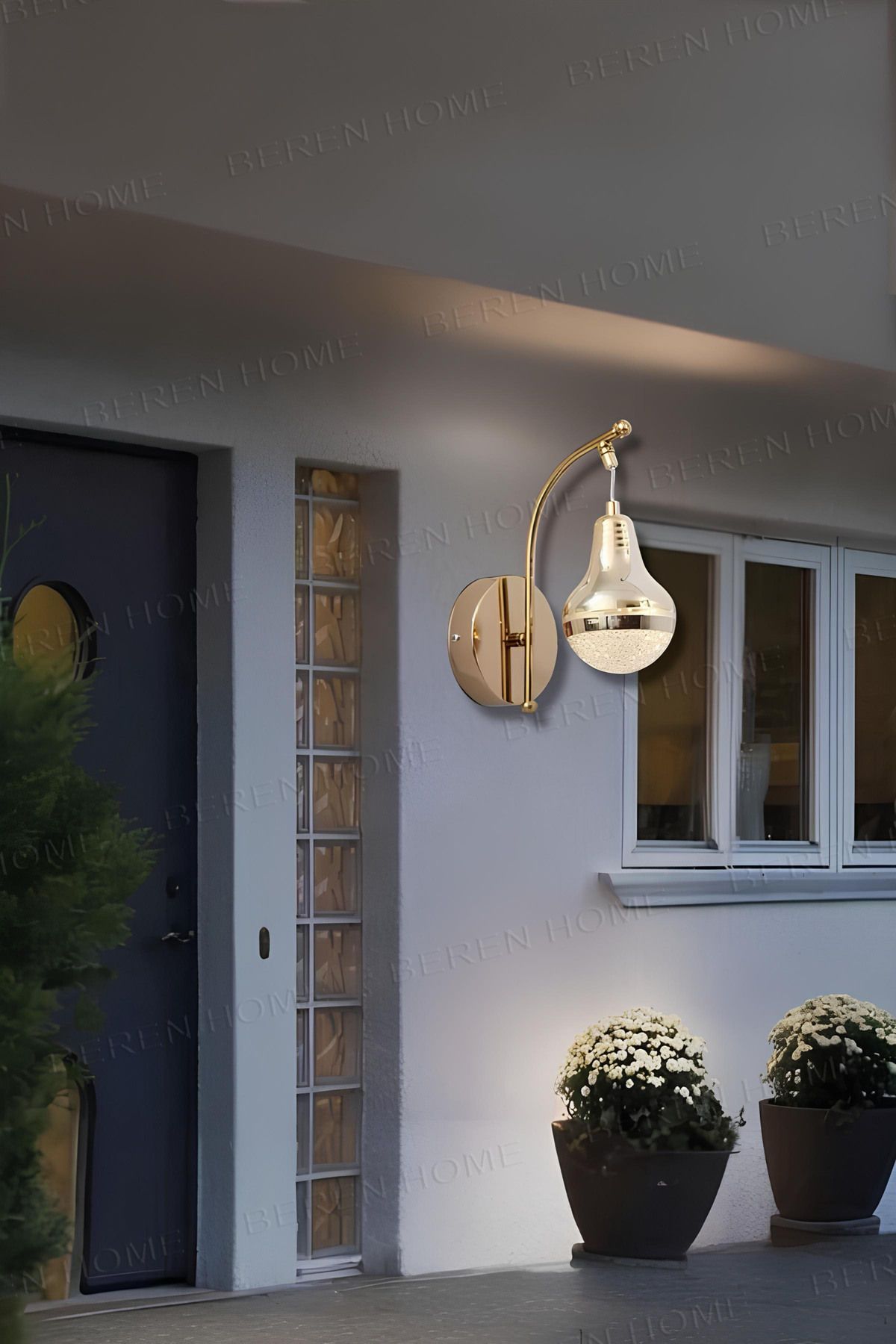 BEREN HOME Rose3 Gold 3 Renk Modern Led Aplik