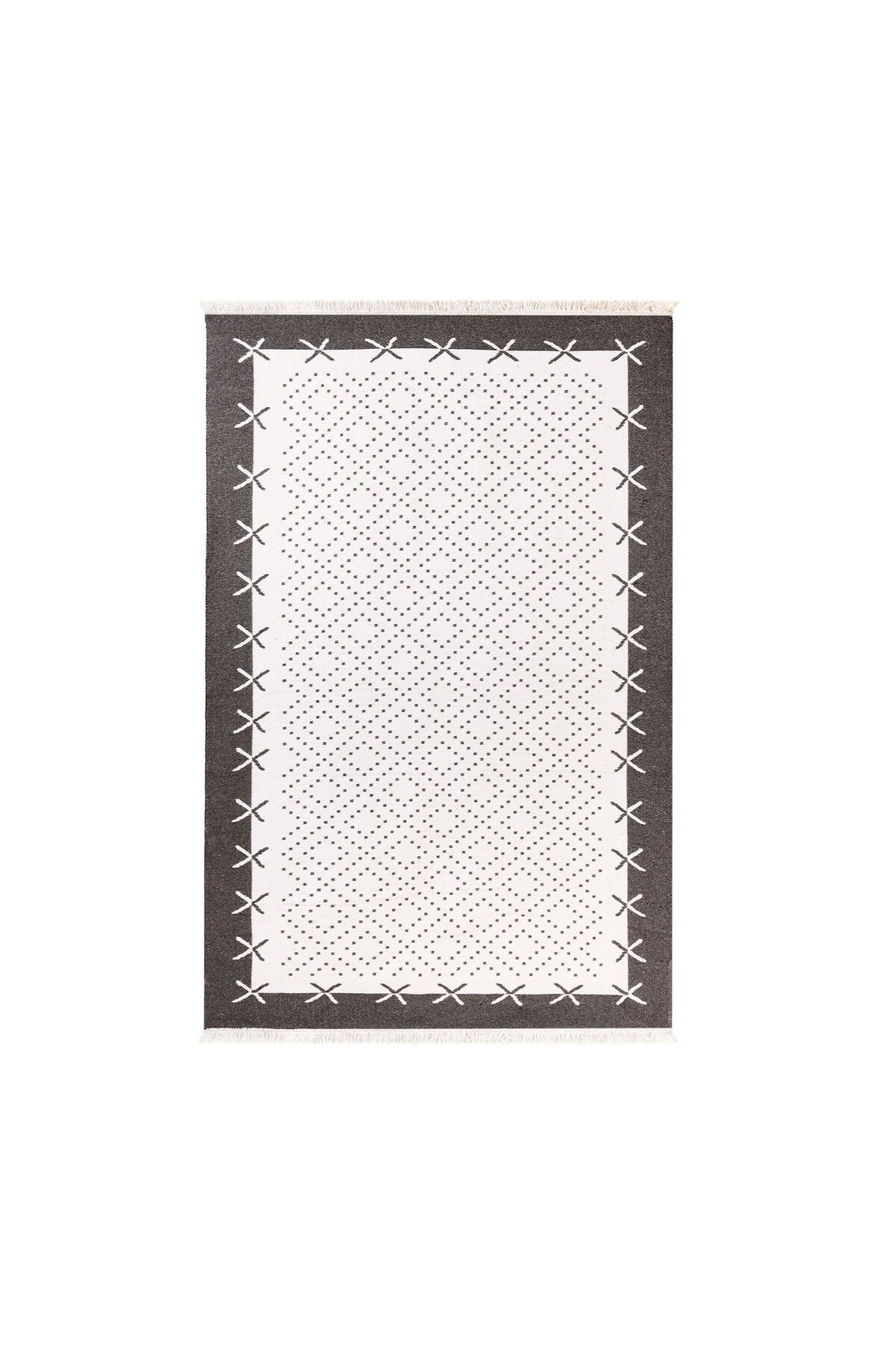 MATMEL Soft Çift Taraflı Kilim - Antrasit - 120x180 cm