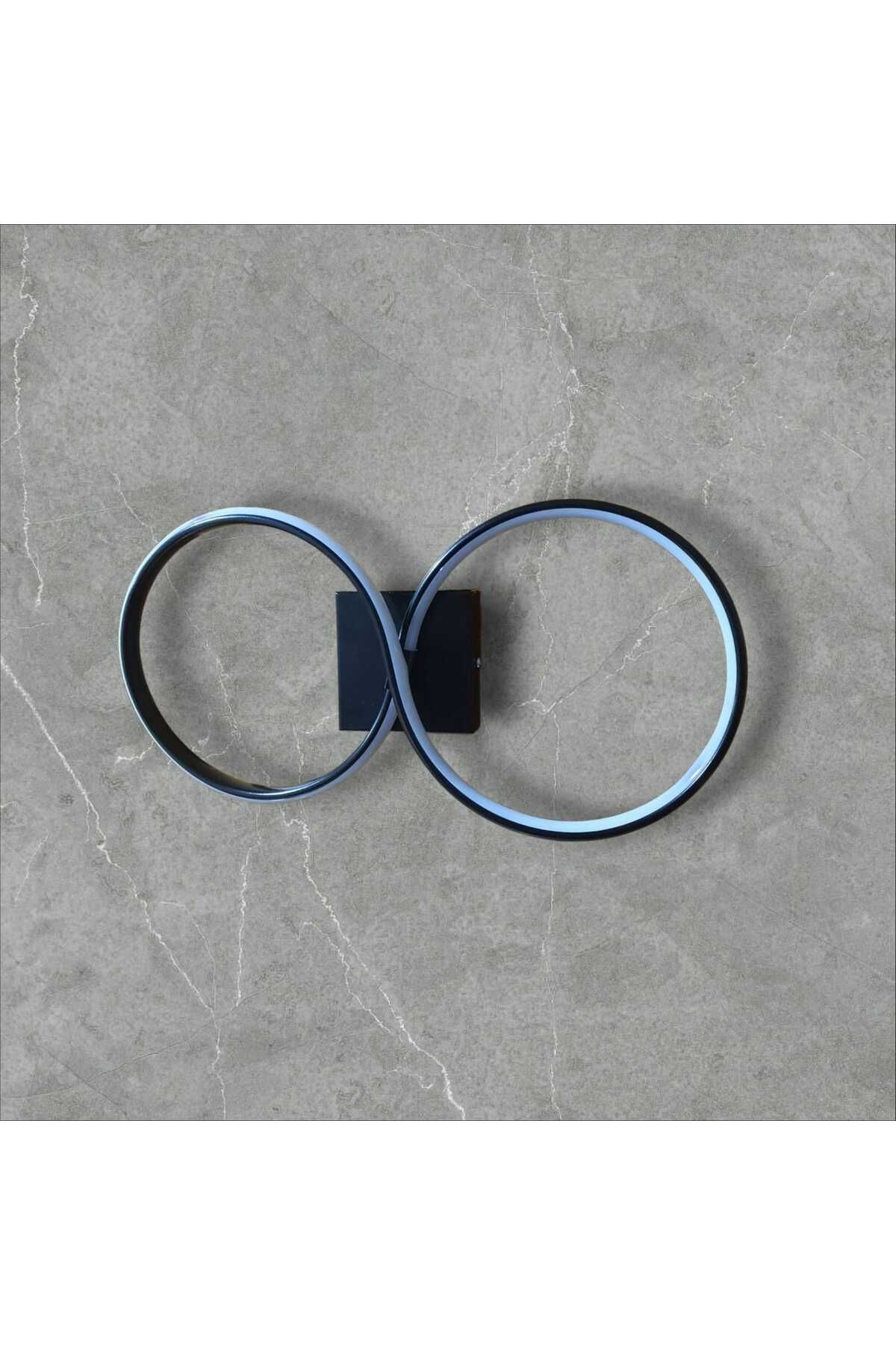 ömka design Siyah Infinity Modern Günışığı Led aplik