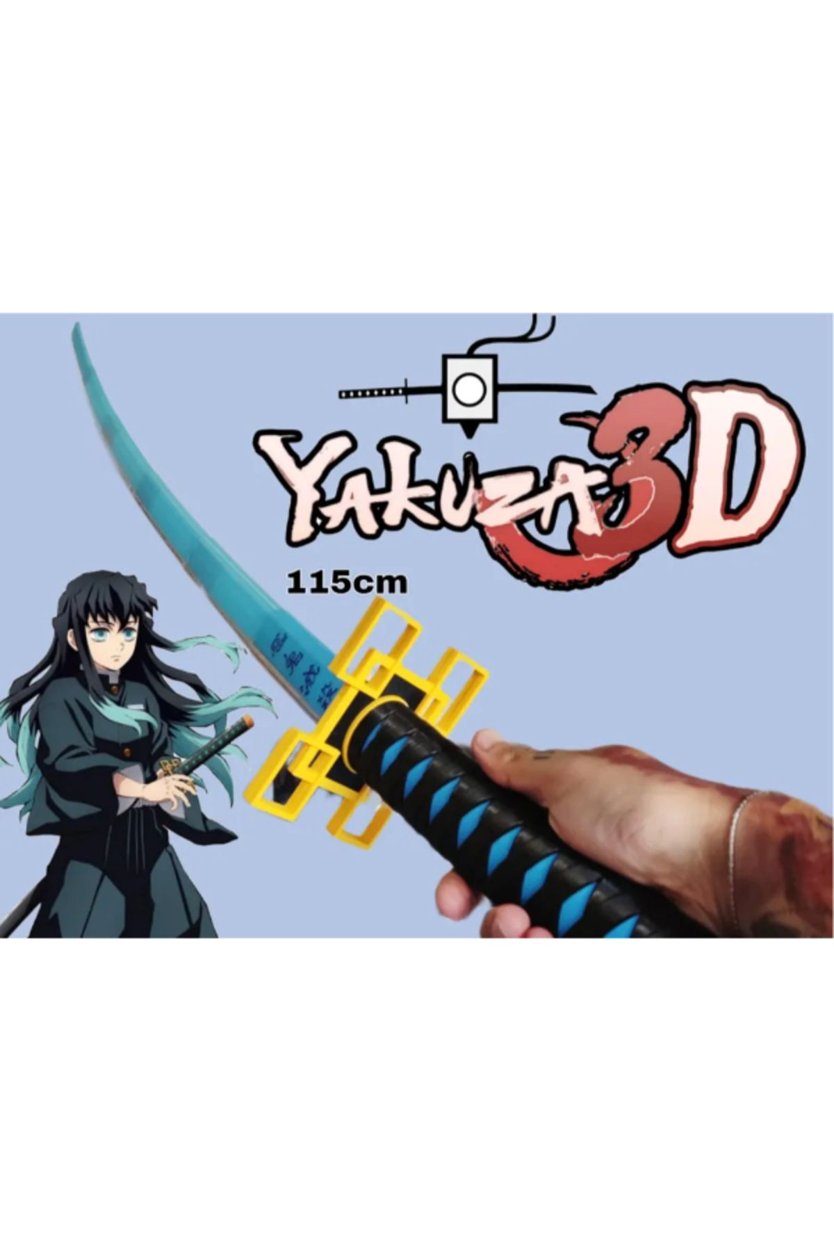NOMOTHETIC Tokitō Muichirō Katana – Demon Slayer Tarzı Dekor