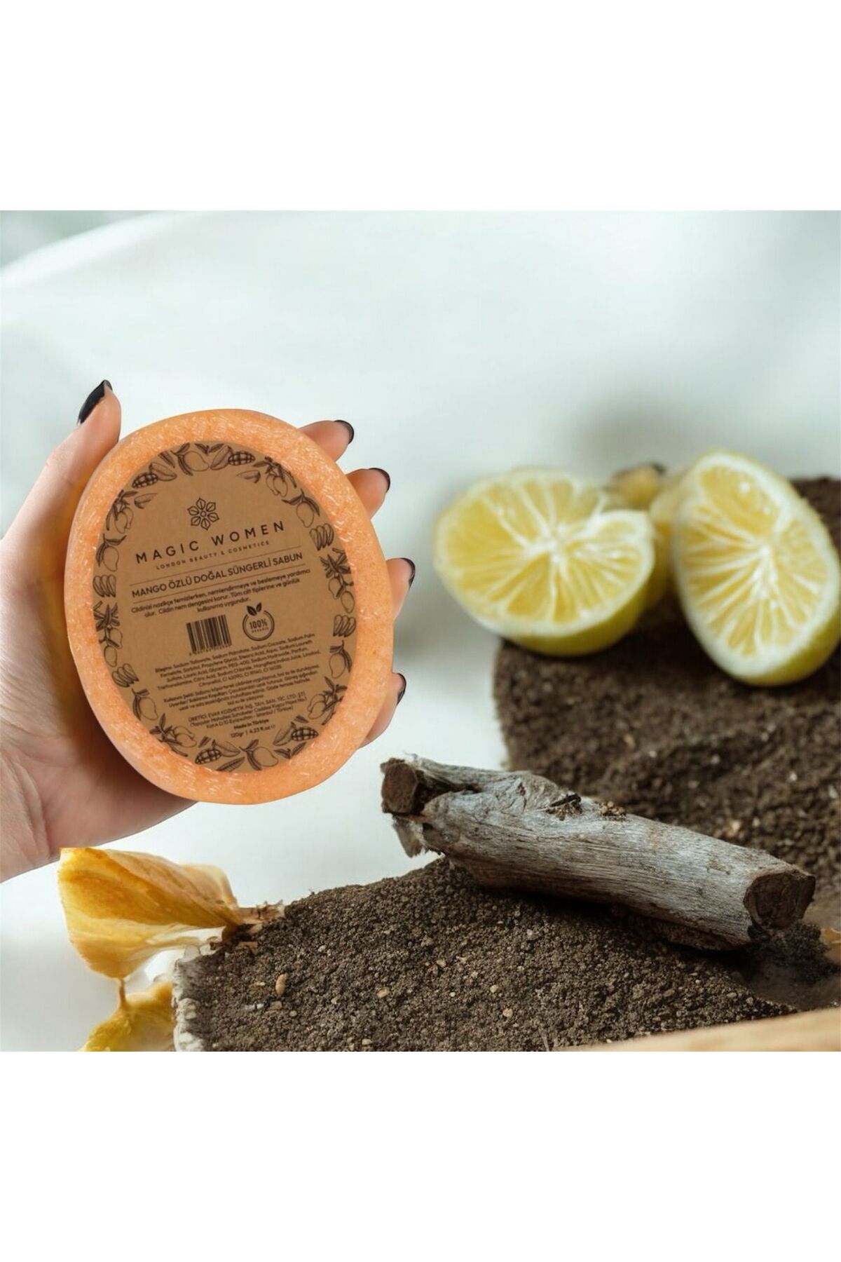 MAGİC WOMEN MANGO ÖZLÜ SÜNGERLİ SABUN 120 GR