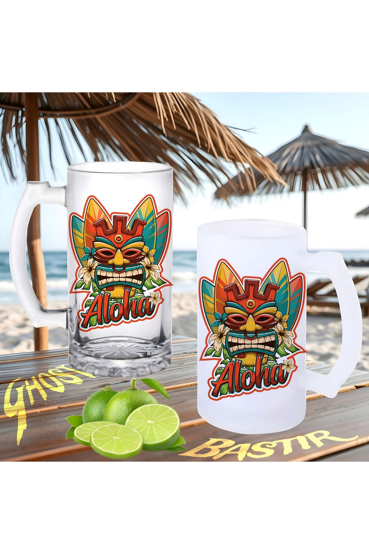 Ghostbusters Aloha buzlu ya da buzsuz bira bardağı