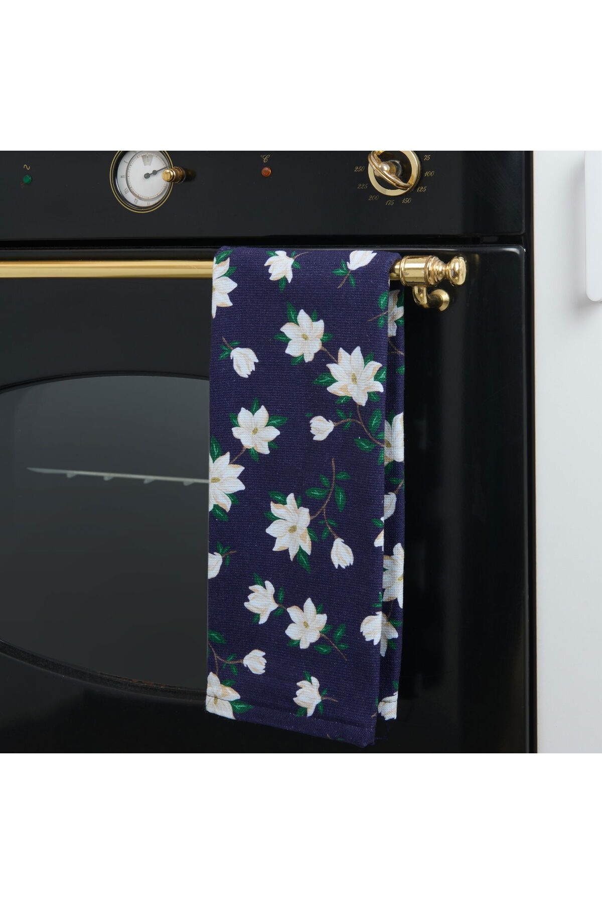 ASPARTAM Soft Daisy Mutfak Havlusu - Lacivert - 40x66 cm