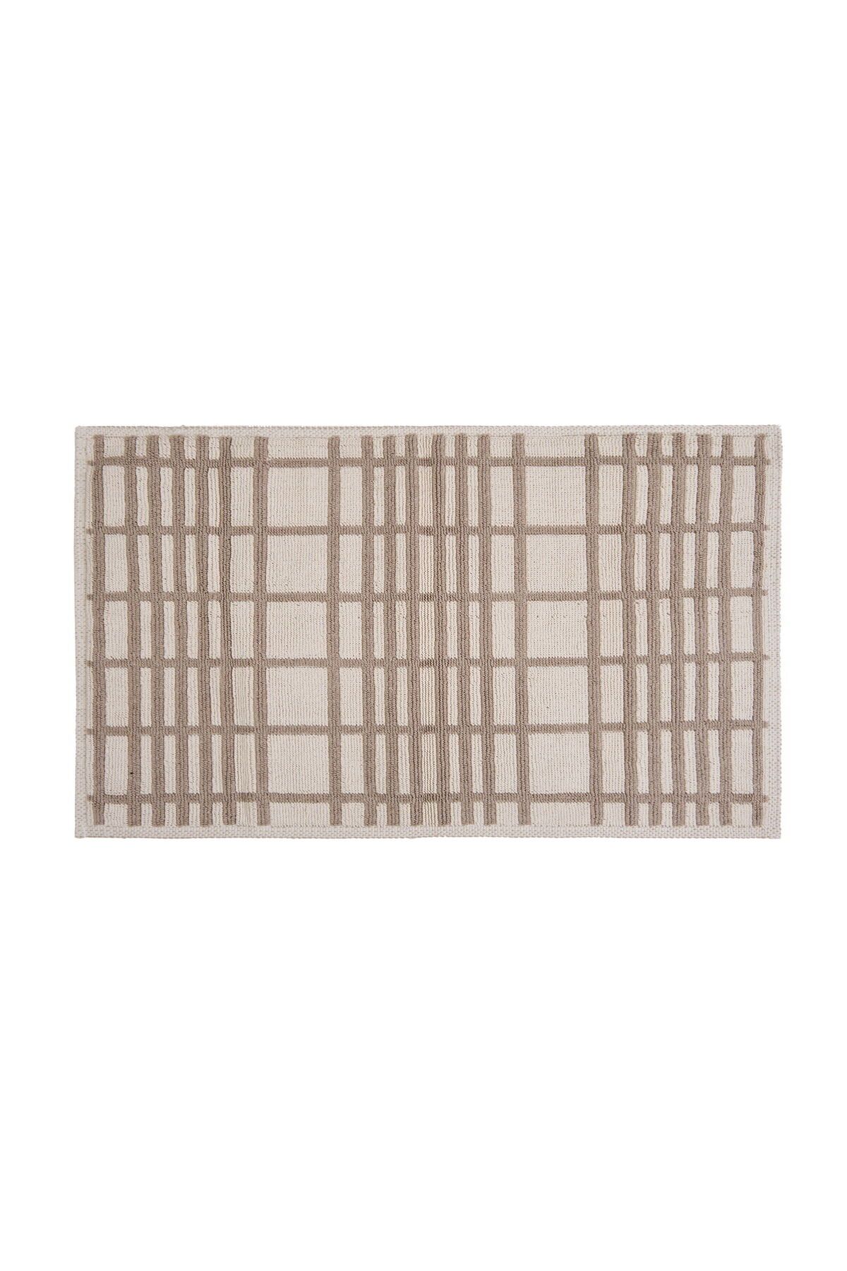MATMEL Soft Roger 2'li Banyo Paspası - Ekru / Bej - 60x100 cm + 50x60 cm