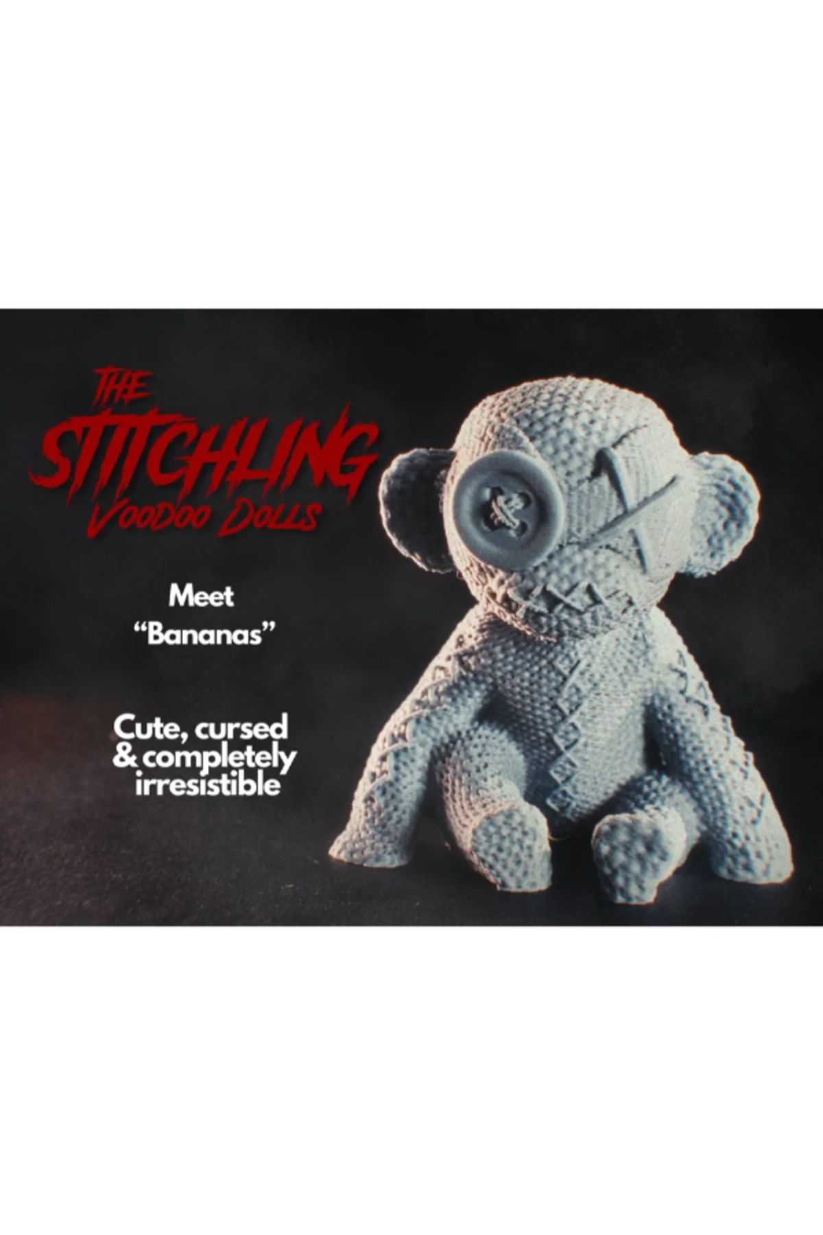 NOMOTHETIC The Stitchling Voodoo Bebek – Muz Temalı Figür