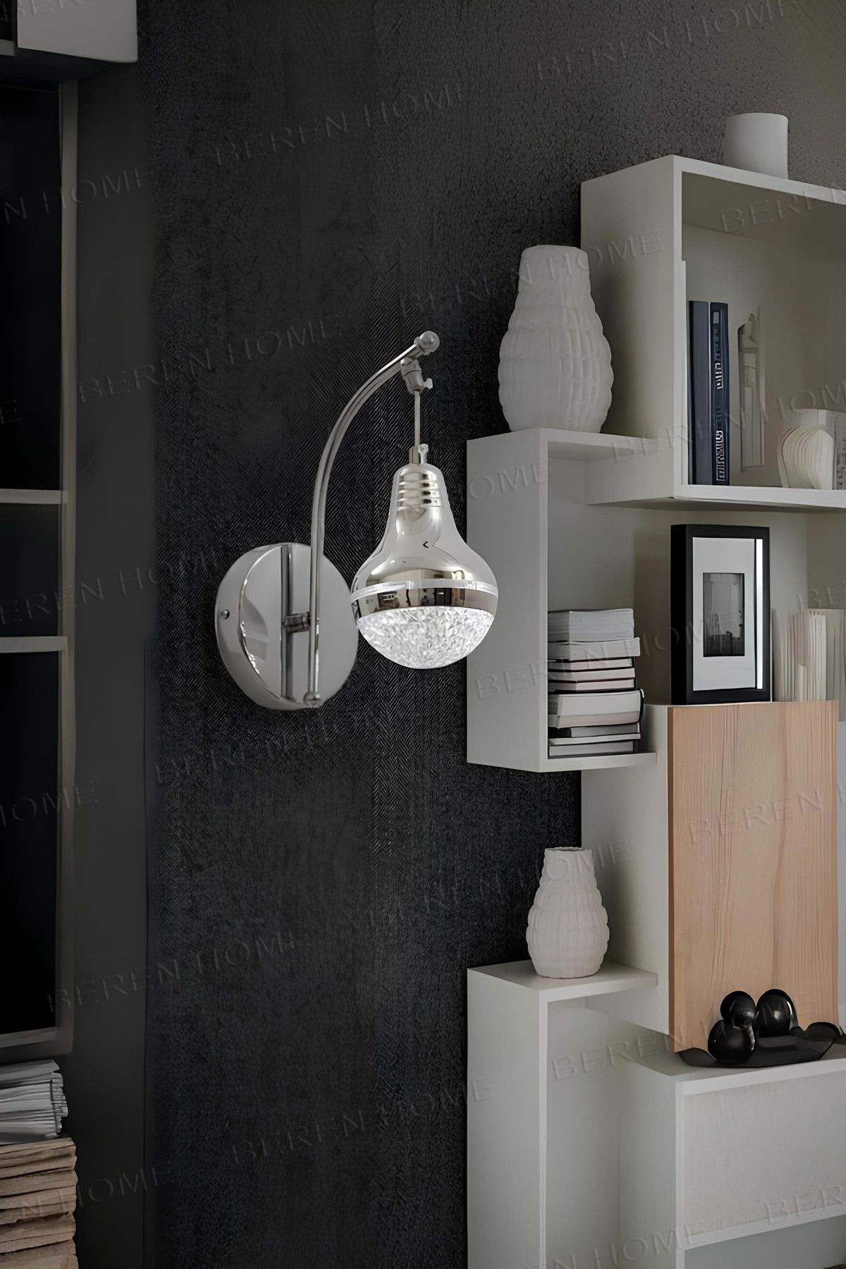 BEREN HOME Rose3 Chrome 3 Renk Modern Led Aplik