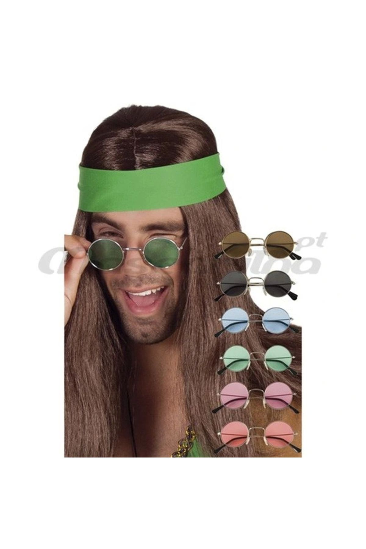 OurStyles Hippi Lennon Parti Gözlük 2 Adet