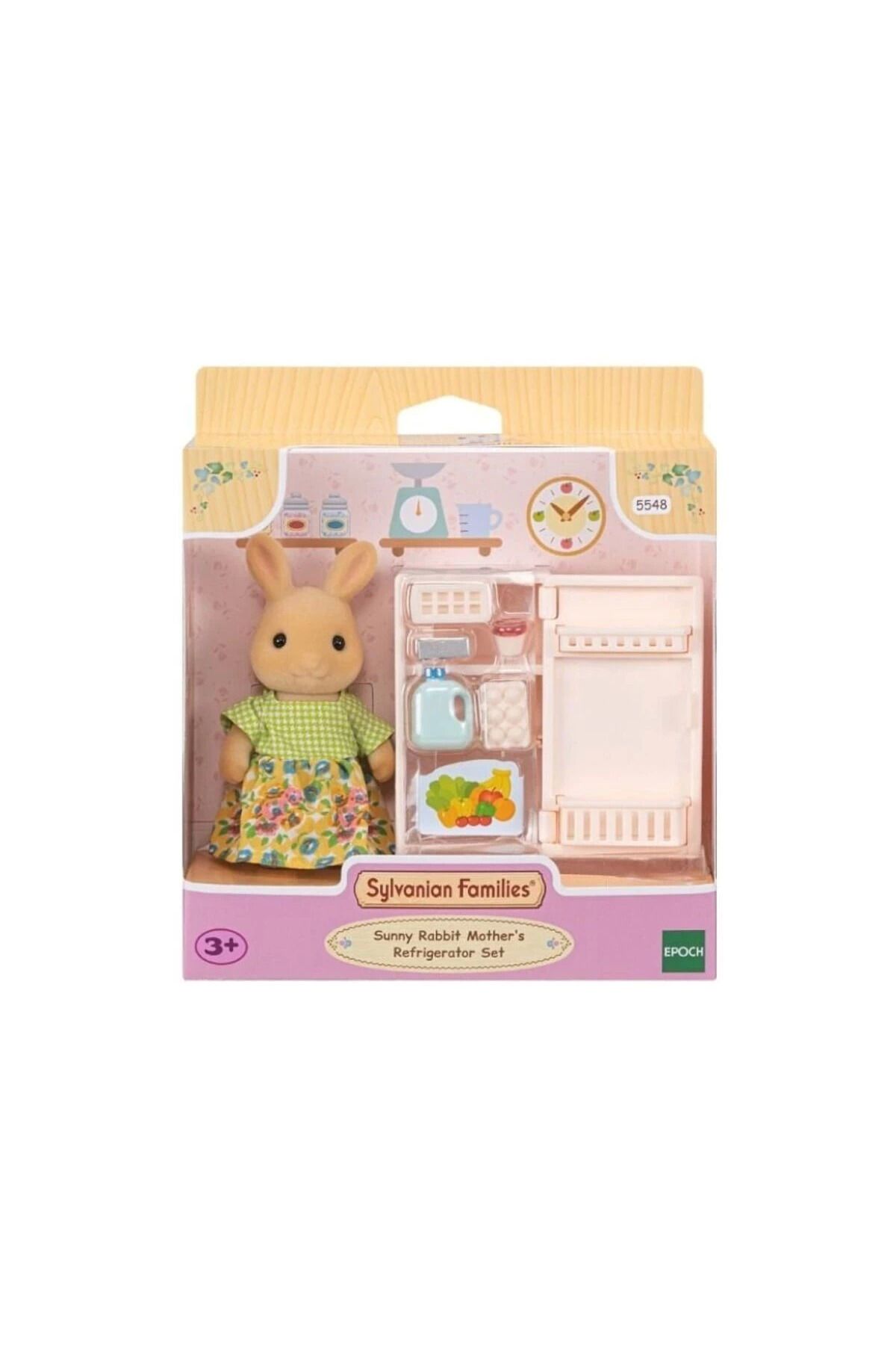 ADORE OYUNCAK 5548 Sylvanian Families Sunny Tavşan Anne Ve Buzdolabı Seti +3 Yaş