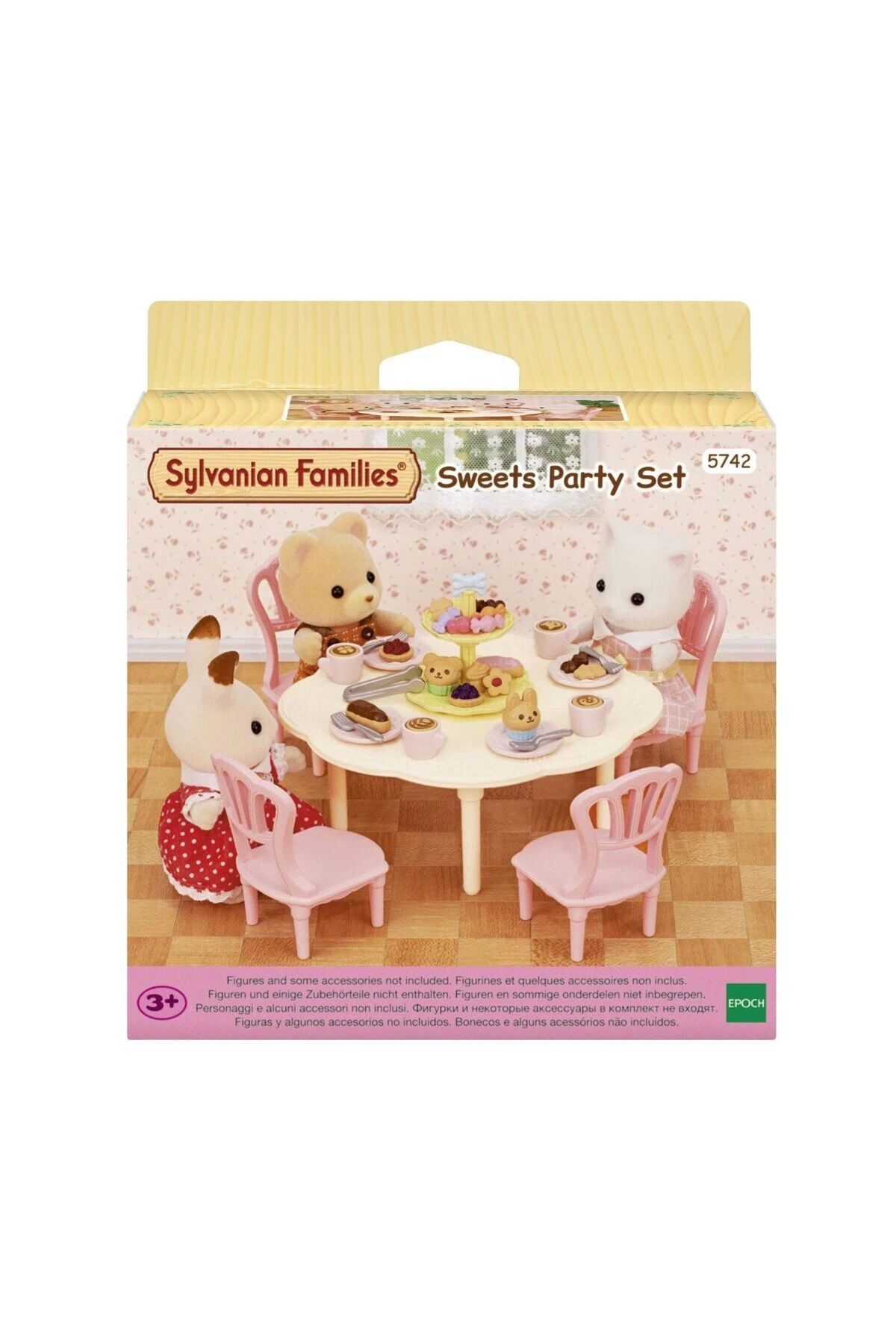 ÖYKÜ VE YİĞİT 5742 Sylvanian Families Tatlı Partisi Oyun Seti (figürler dahil değildir) +4 yaş