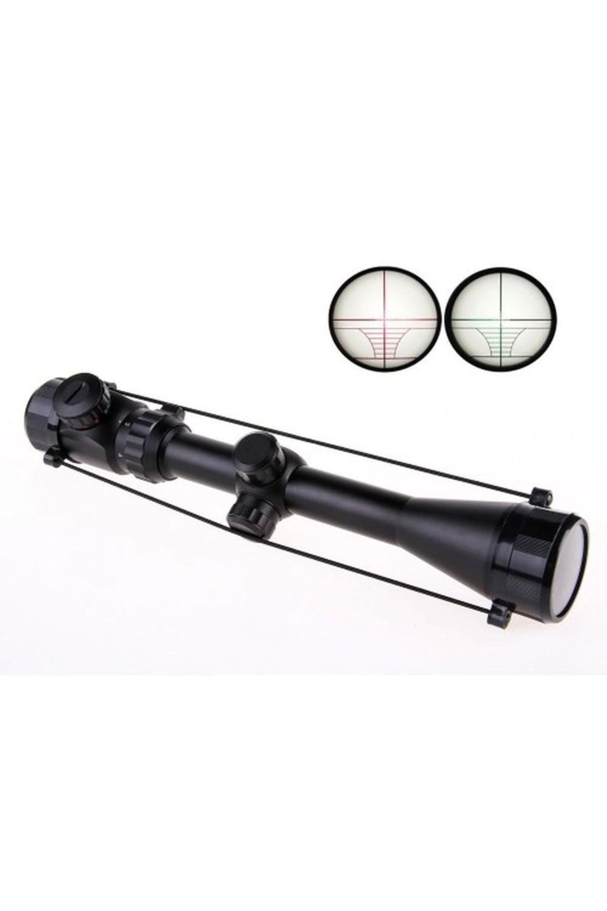 OurStyles 3-9x40 Zoomlu Çıft Işıklı Dürbünü Montaj Kelepçeli - Şık Tasarım
