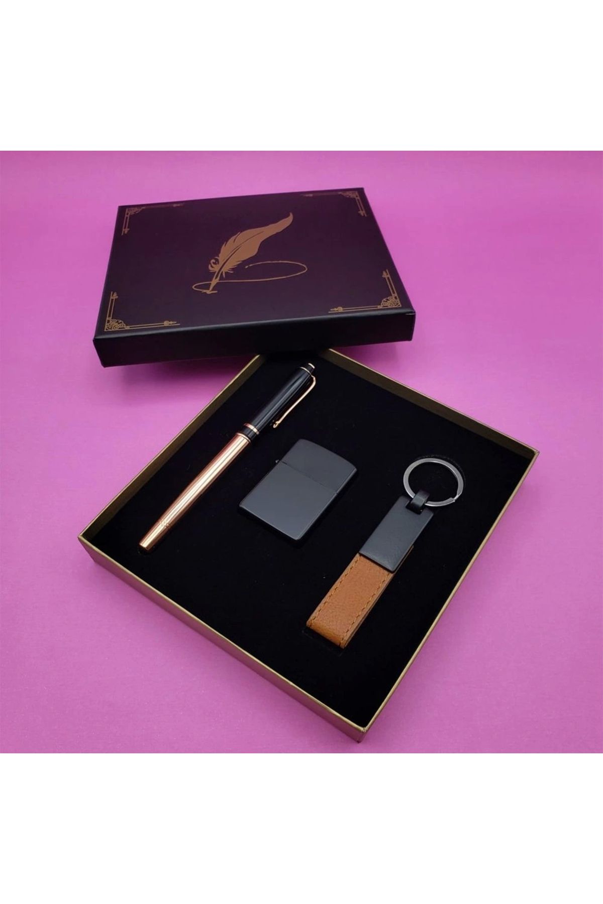 OurStyles Metal Roller Kalem Çakmak Ve Anahtarlık - Şık ve Zarif Tasarım