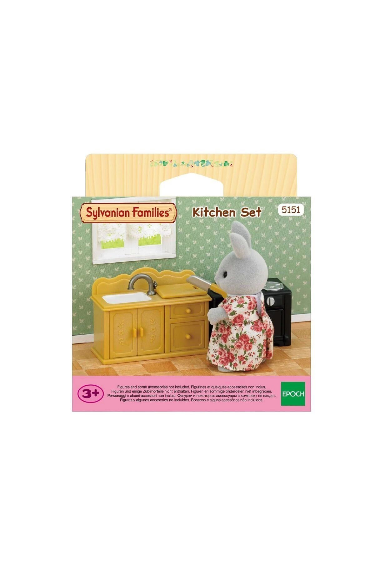 ADORE OYUNCAK 5151 Sylvanian Families Mutfak Lavabo Seti (figürler Dahil Değildir) +3 Yaş