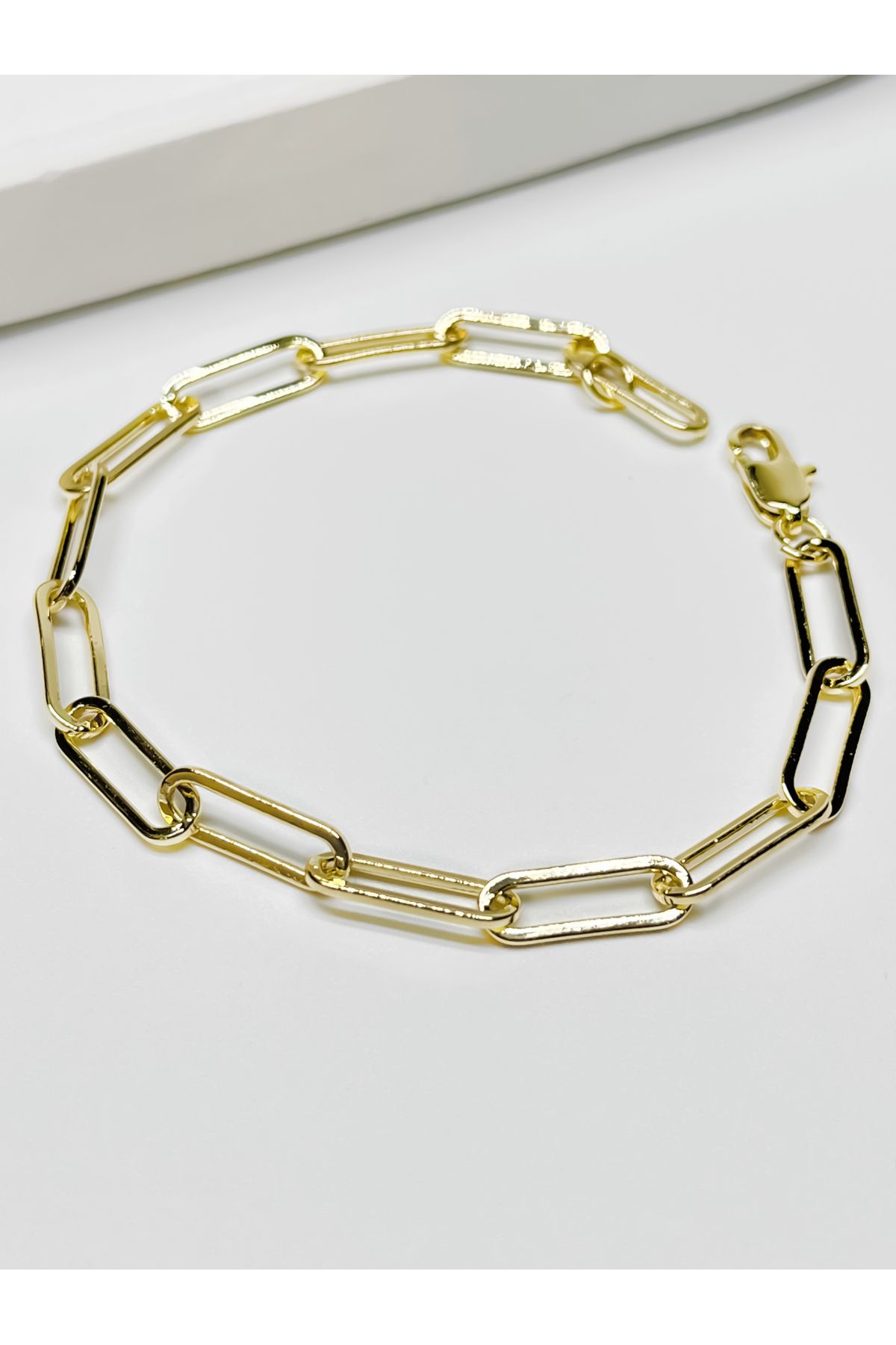 RABİA AKINCI BY NOURA Marble Gold Zincir Bileklik