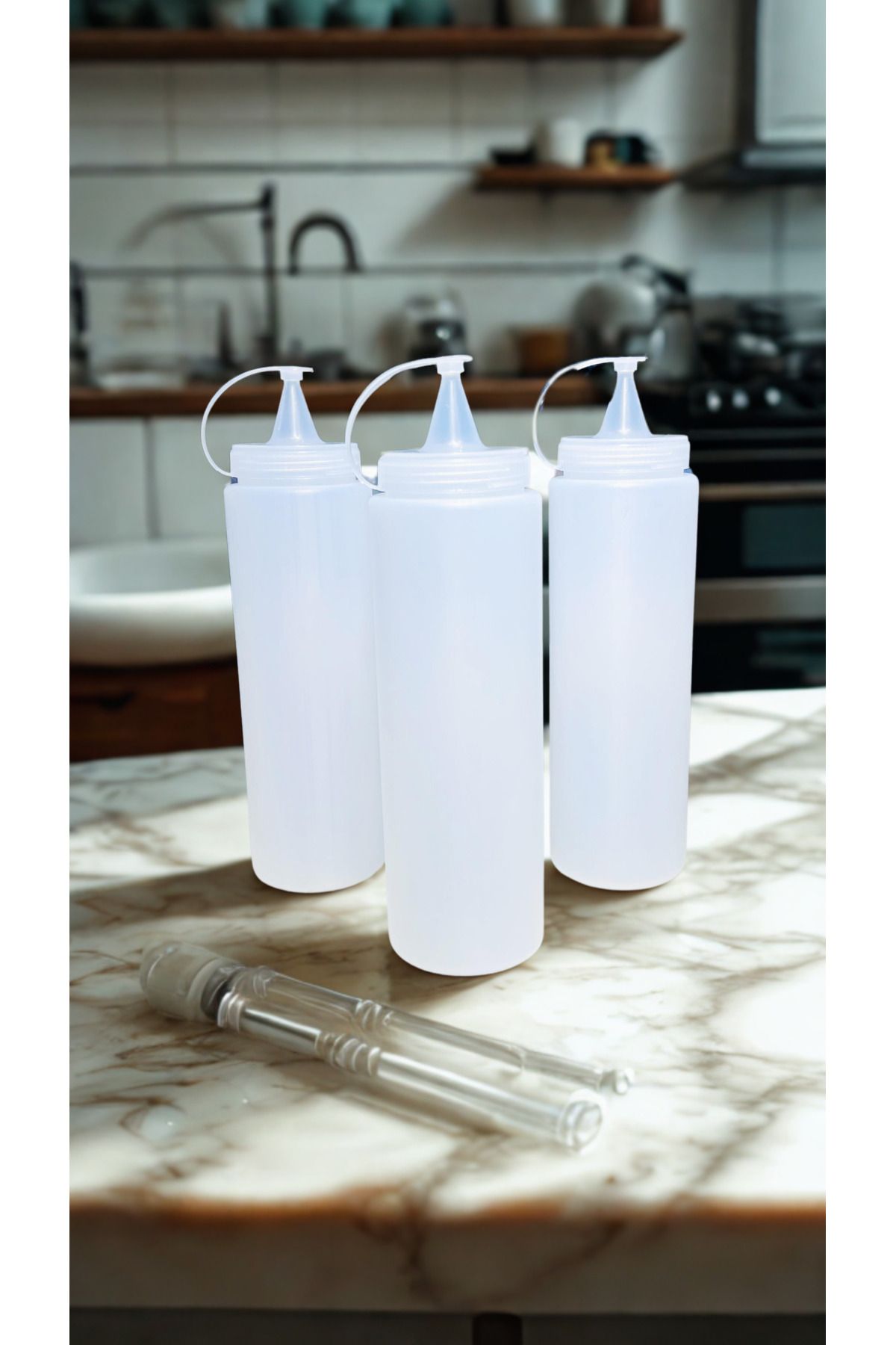 MevsimSepeti Yağdanlık & Sunumluk & Sirkelik & Sosluk & Ketçap Mayonez Kabı & Sızdırmaz Şeffaf 700 ML 3 ADET