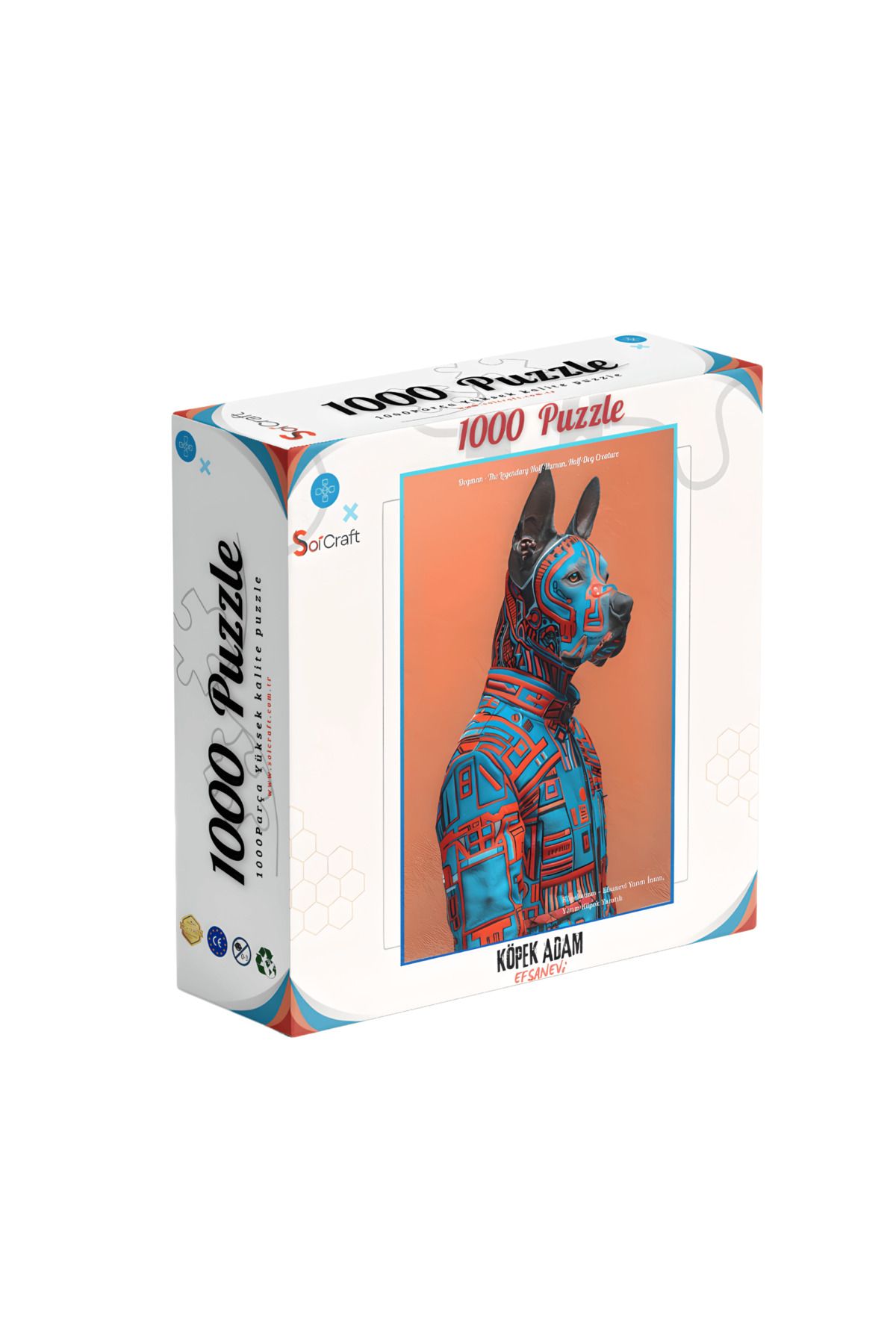Soi Craft 1000 Parça Puzzle Efsanevi Köpek Adam