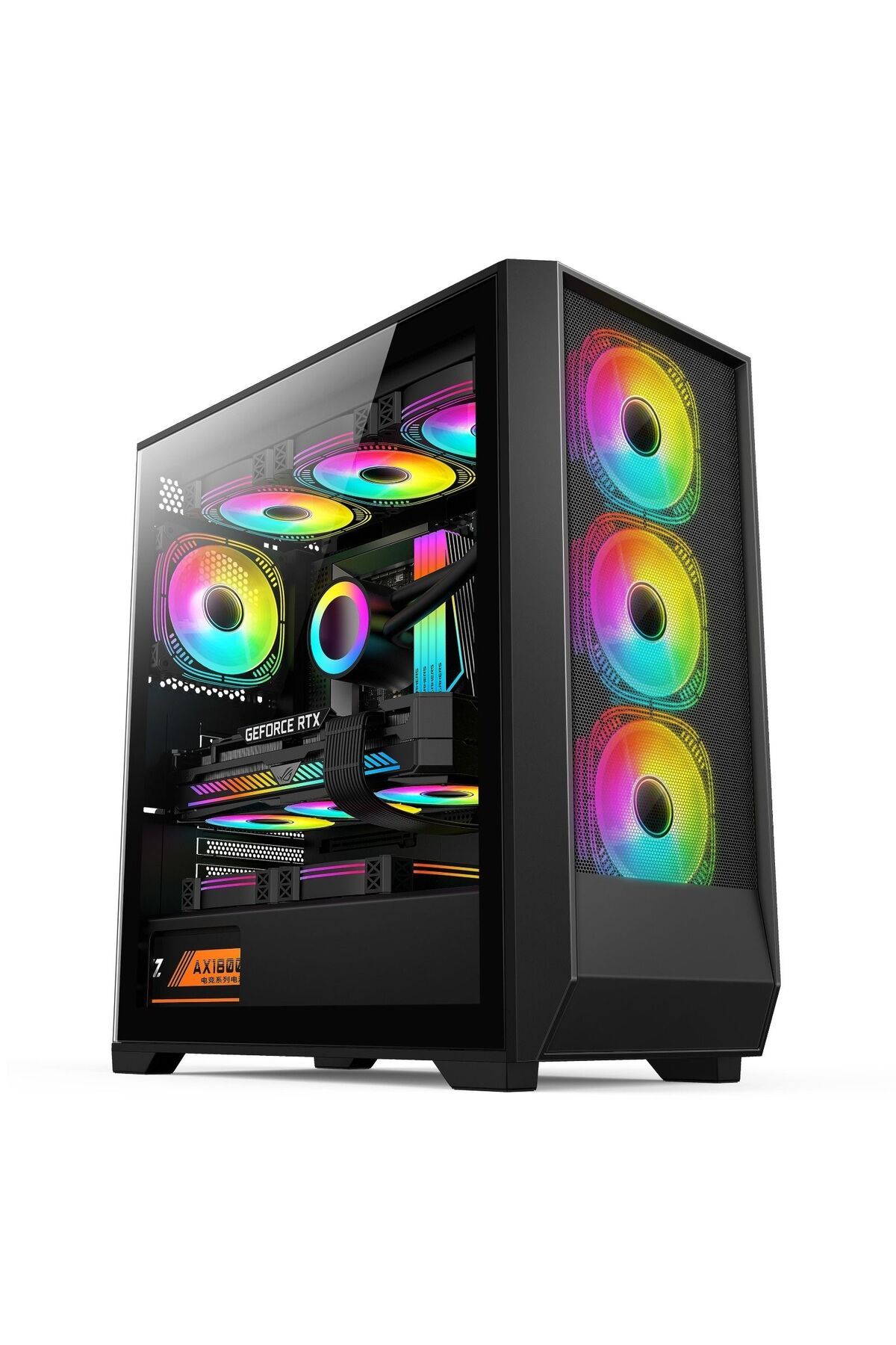 IROMX ORENDA BTX-75G3 750W 4x12CM ARGB FAN ATX 2xUSB2.0/1xUSB3.0 360MM SOĞUTUCU DESTEKLİ SİYAH KASA