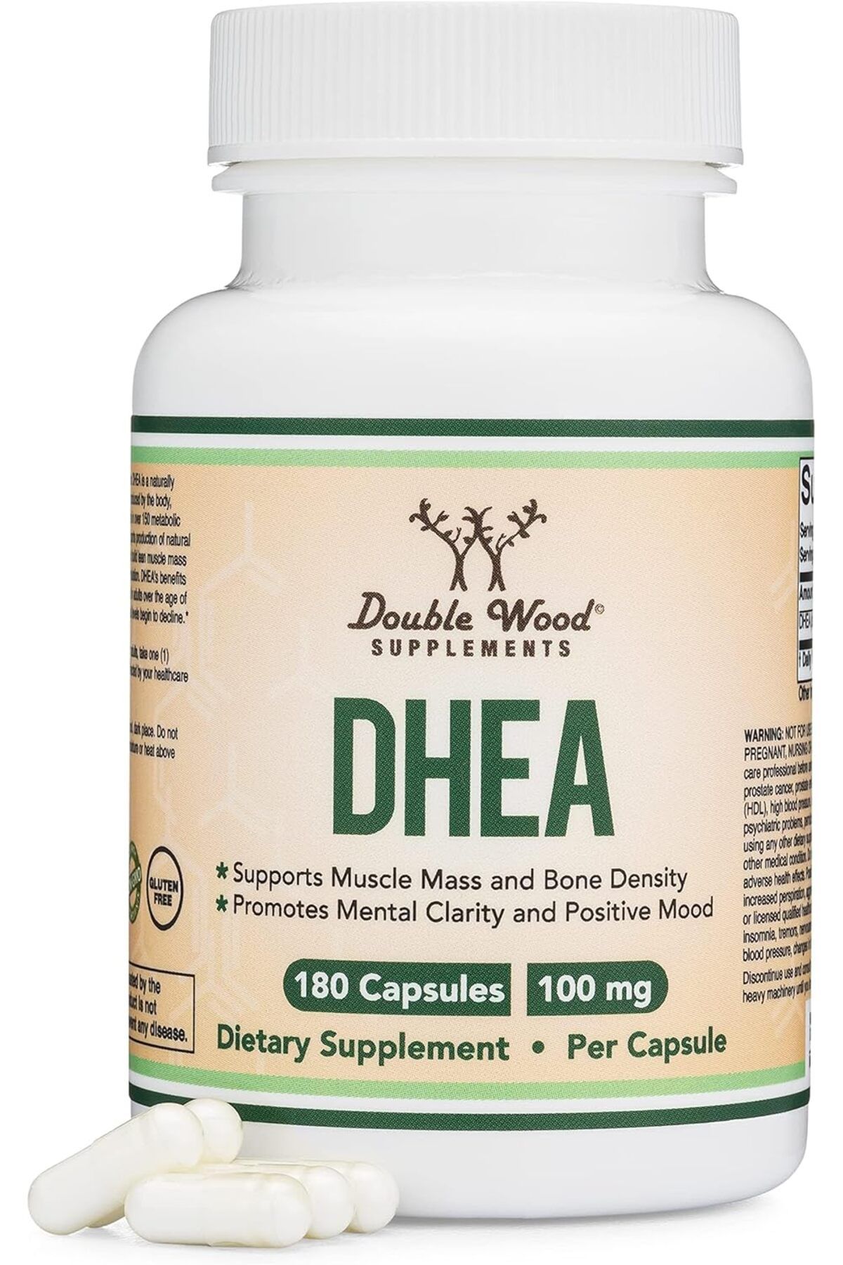 DOUBLE WOOD DHEA 100 mg 180 Caps