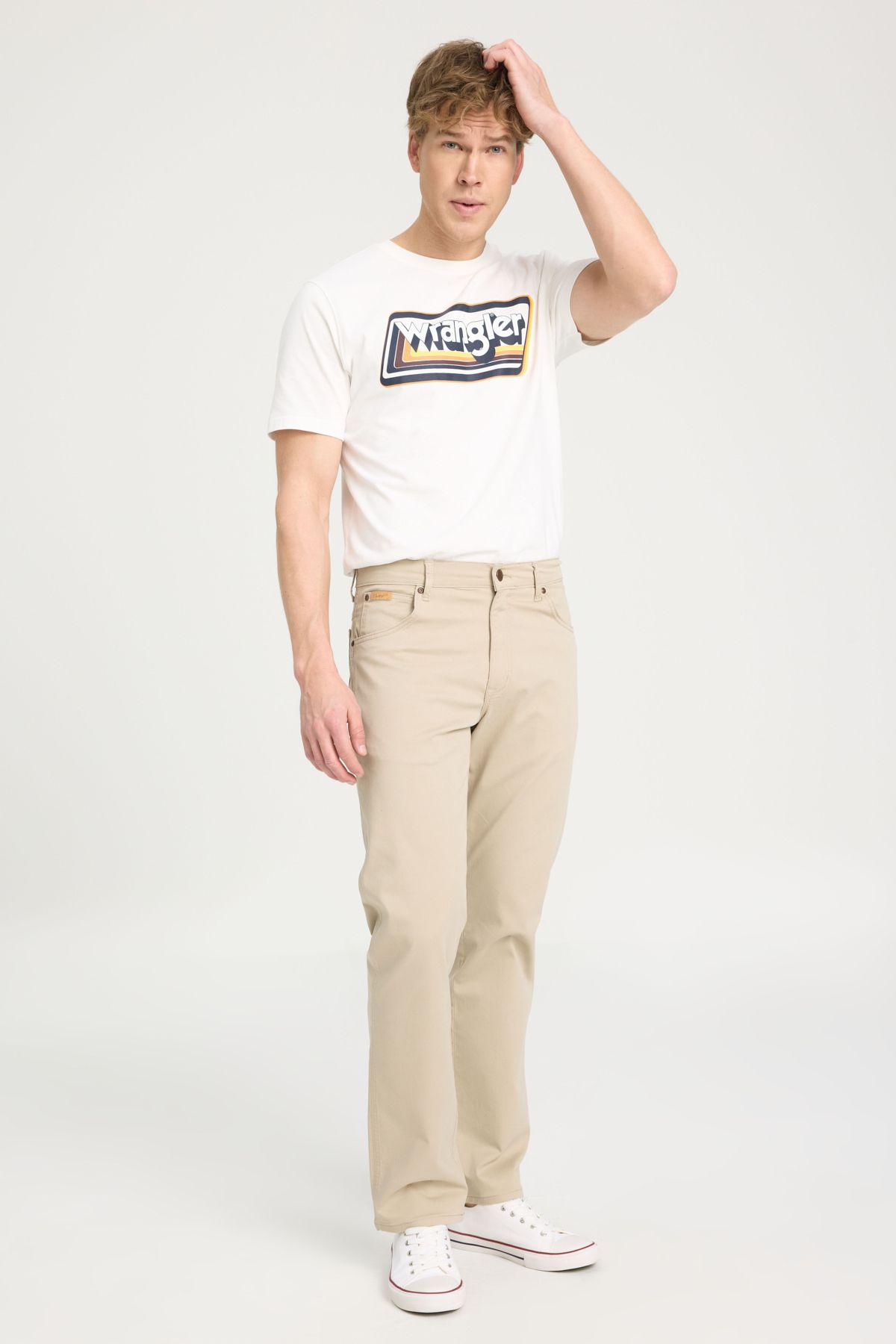 شلوار جین آبی مردانه تگزاس مستقیم روزمره انعطاف پذیر Wrangler