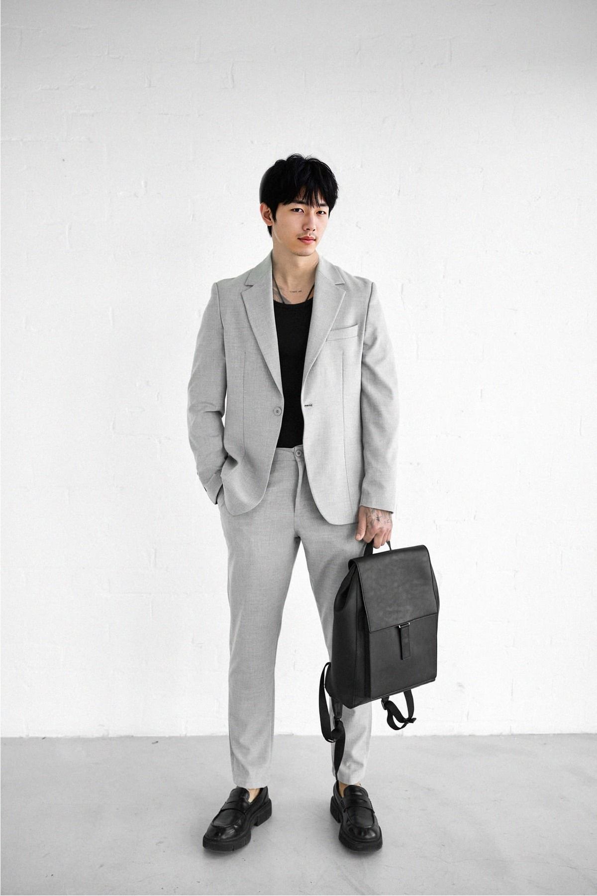 ablukaonline Erkek Slim Fit Takım Elbise Gri