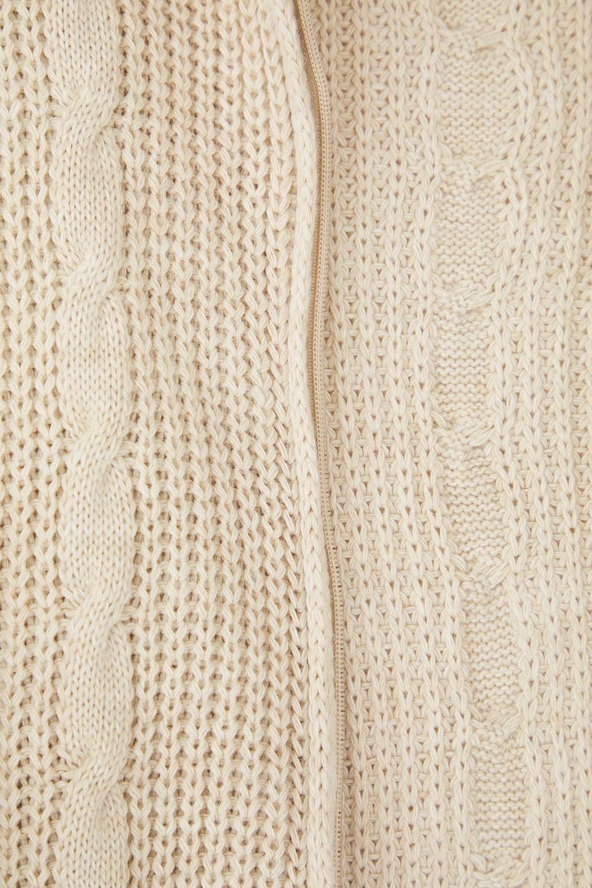 Trendyolmilla  Taş*001 Crop/Kısa Düz Dik Yaka Triko Hırka TWOAW24HI00238 - Görsel 8