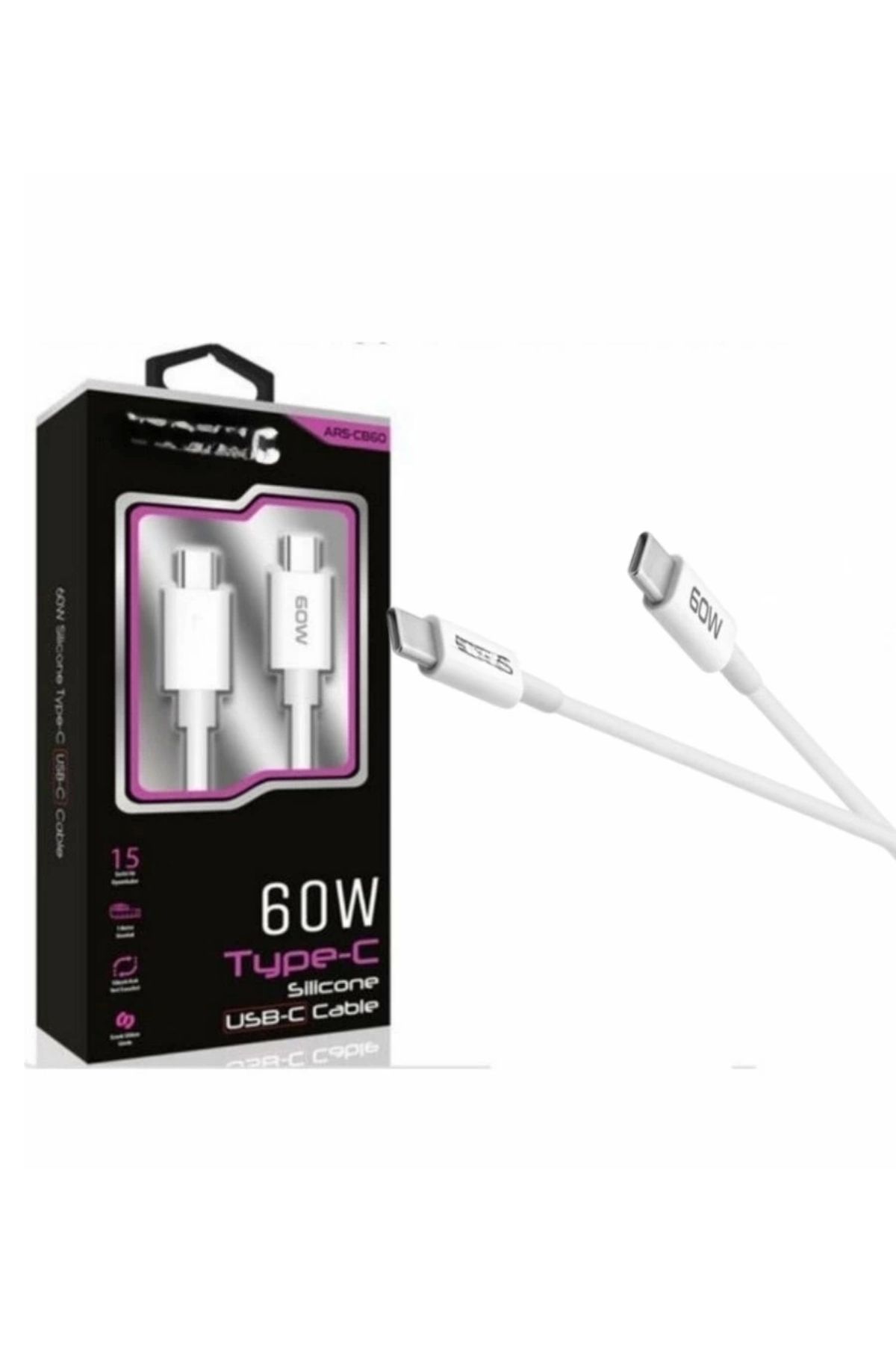 OurStyles 45w Usb-c Lightning Işıklı Şeffaf Kablo Hızlı Şarj, Dayanıklı Tasarım, İphone Ve İpad Uyumlu
