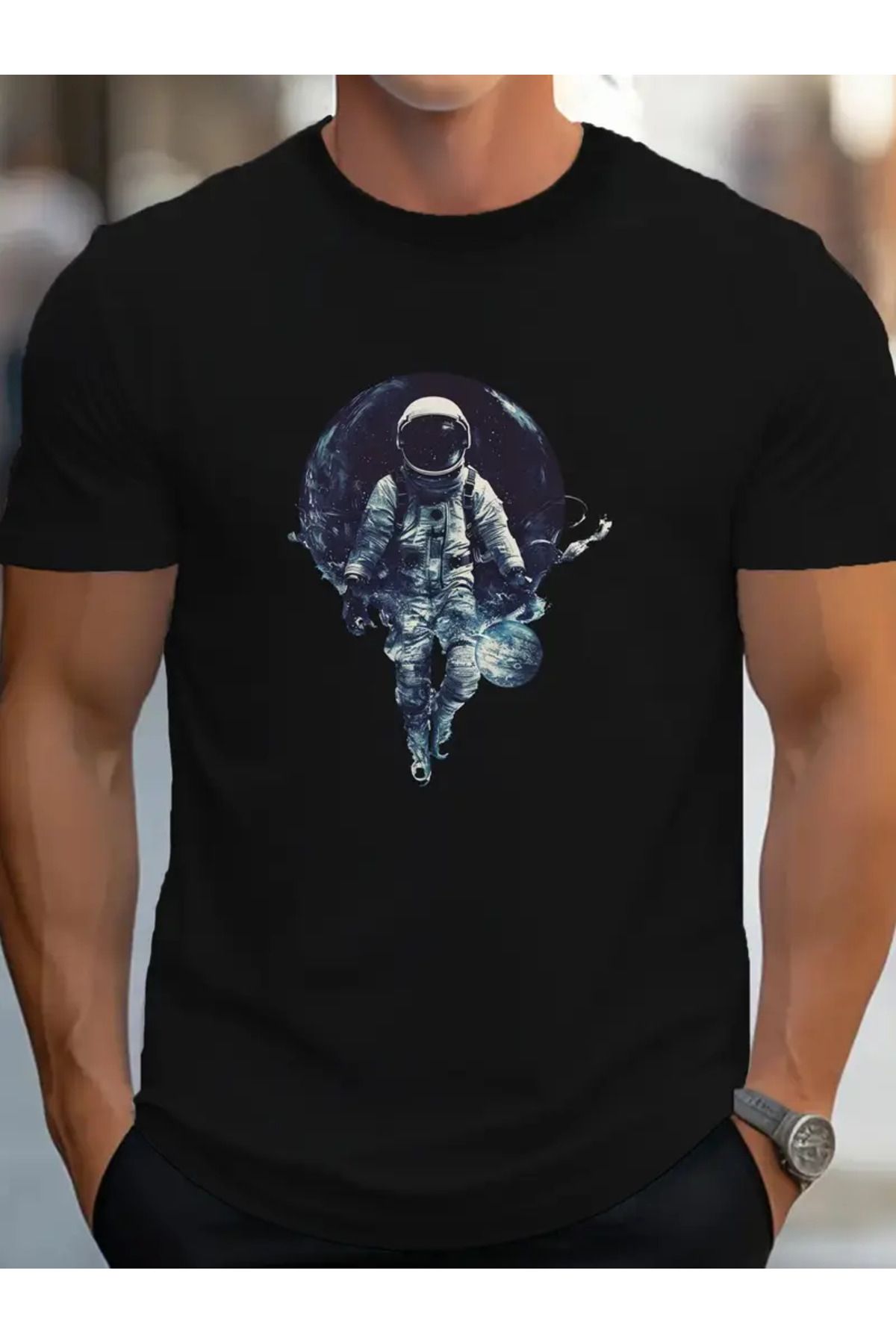 AEMİ Unisex Oversize Bisiklet Yaka T-shirt