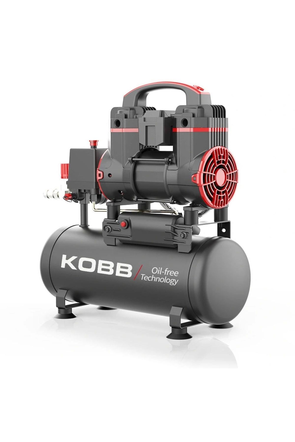 ShopNova KOBB KBK8S 1.2HP 8Lt 8Bar Yağsız Sessiz Taşınabilir Hava Kompresörü