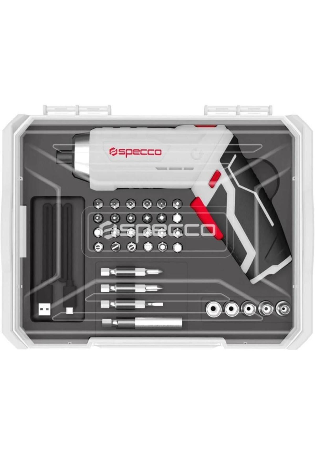 Specco 33 Parça Akülü Vidalama Şarjlı Tornavida Seti Xsp3.6v-3011