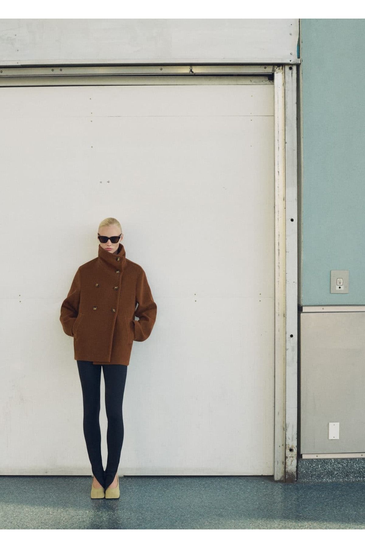 MANGO Woman-Double-breasted wool coat 6