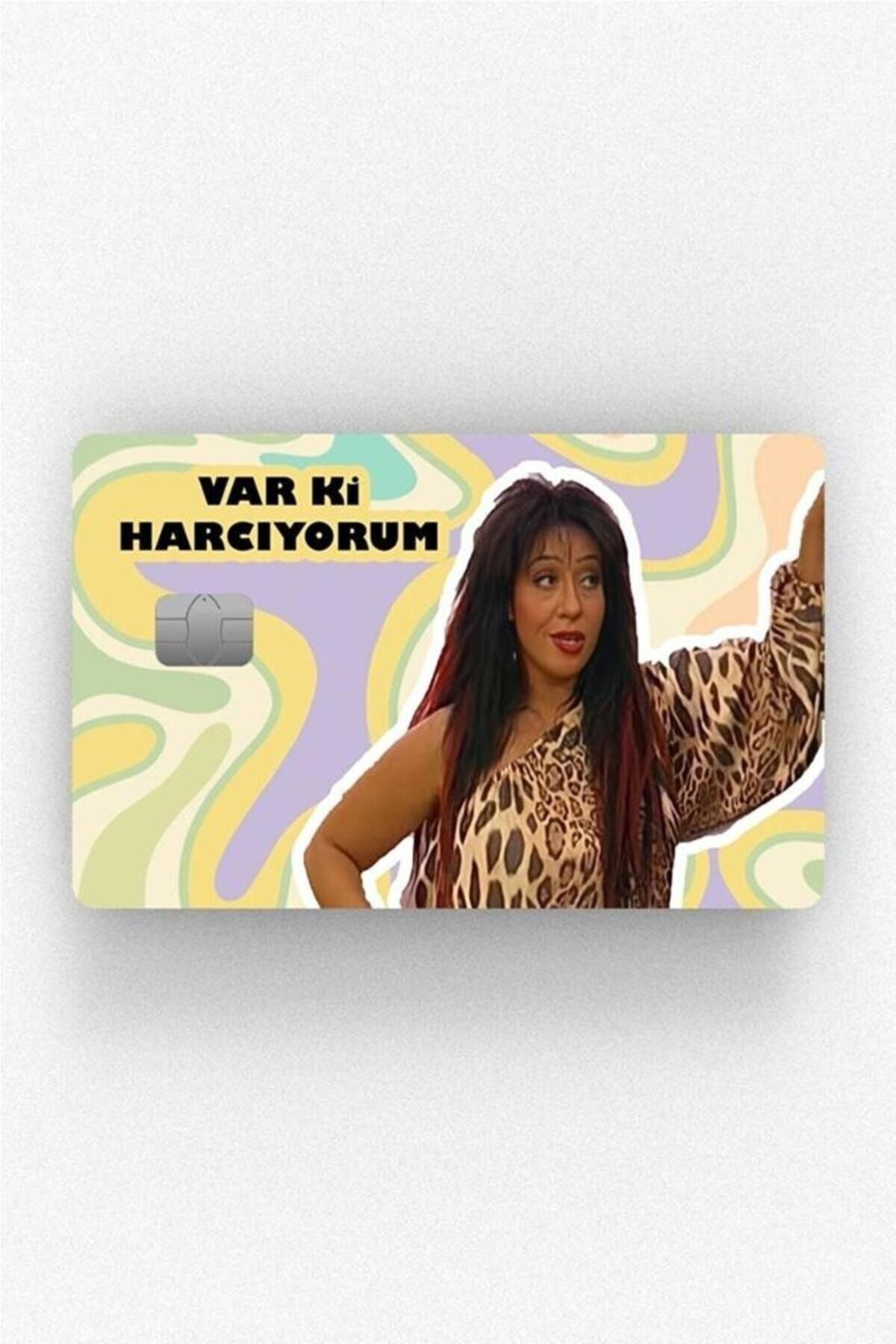 hediyenebak Var Ki Harcıyorum - Papara, Tosla, Otobüs Kart Kaplama Stickeri Kredi Kartı Için