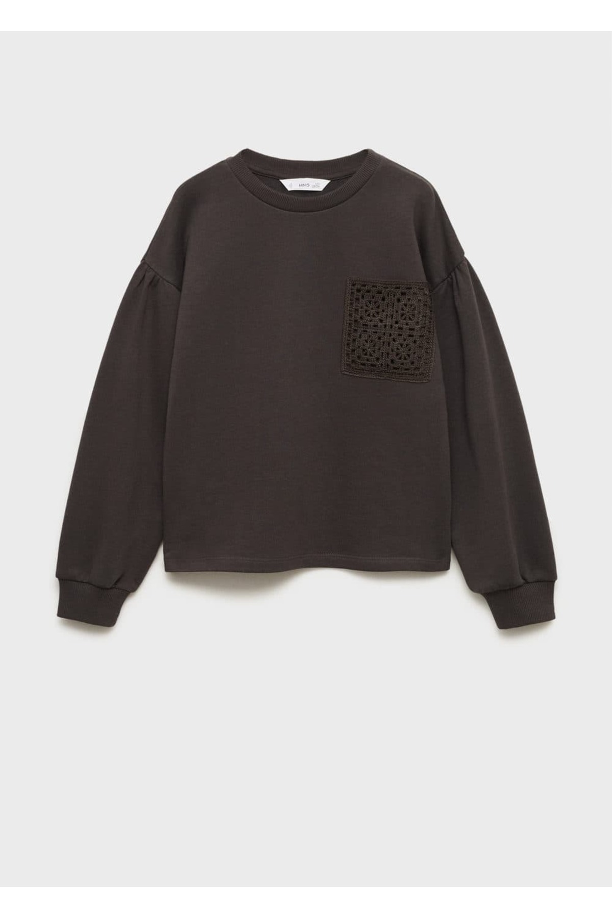 Tığ detaylı sweatshirt