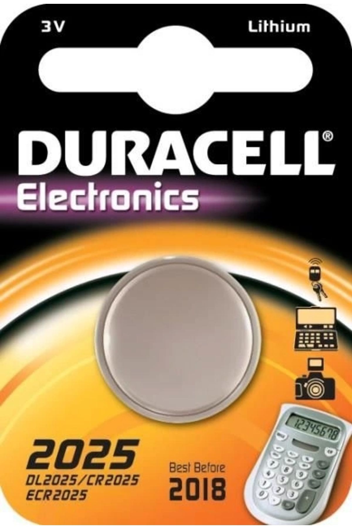 ShopNova Duracell CR 2025 Lityum Pil 3 Volt