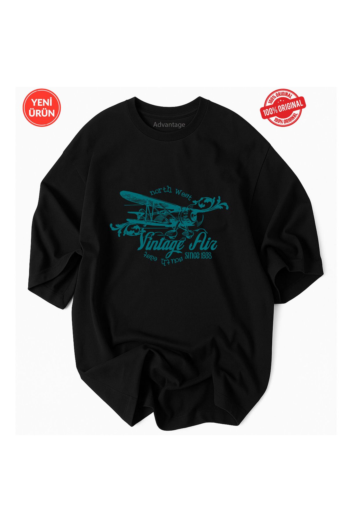 Racıng Baskılı Oversize %100 Pamuk T-Shirt