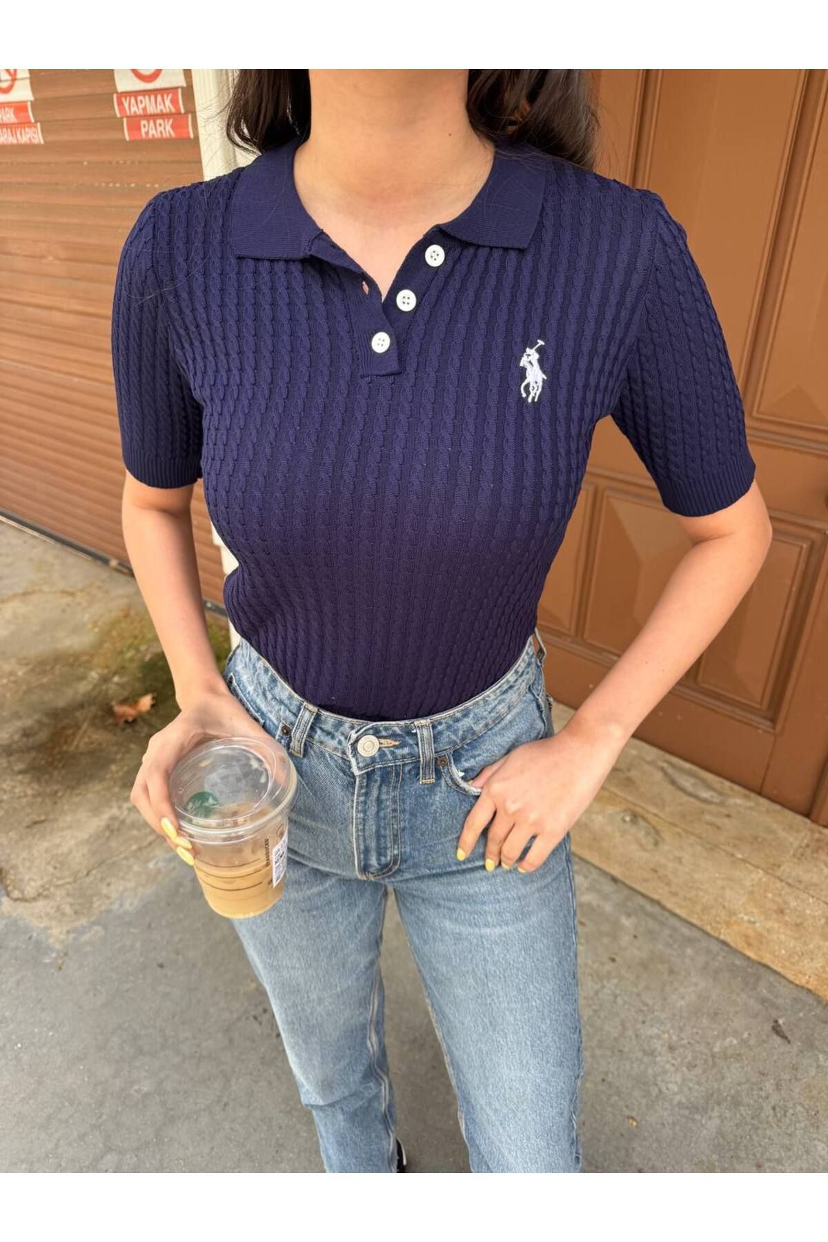 Abalı Yeni sezon triko yazlık PO LO T-shirt .