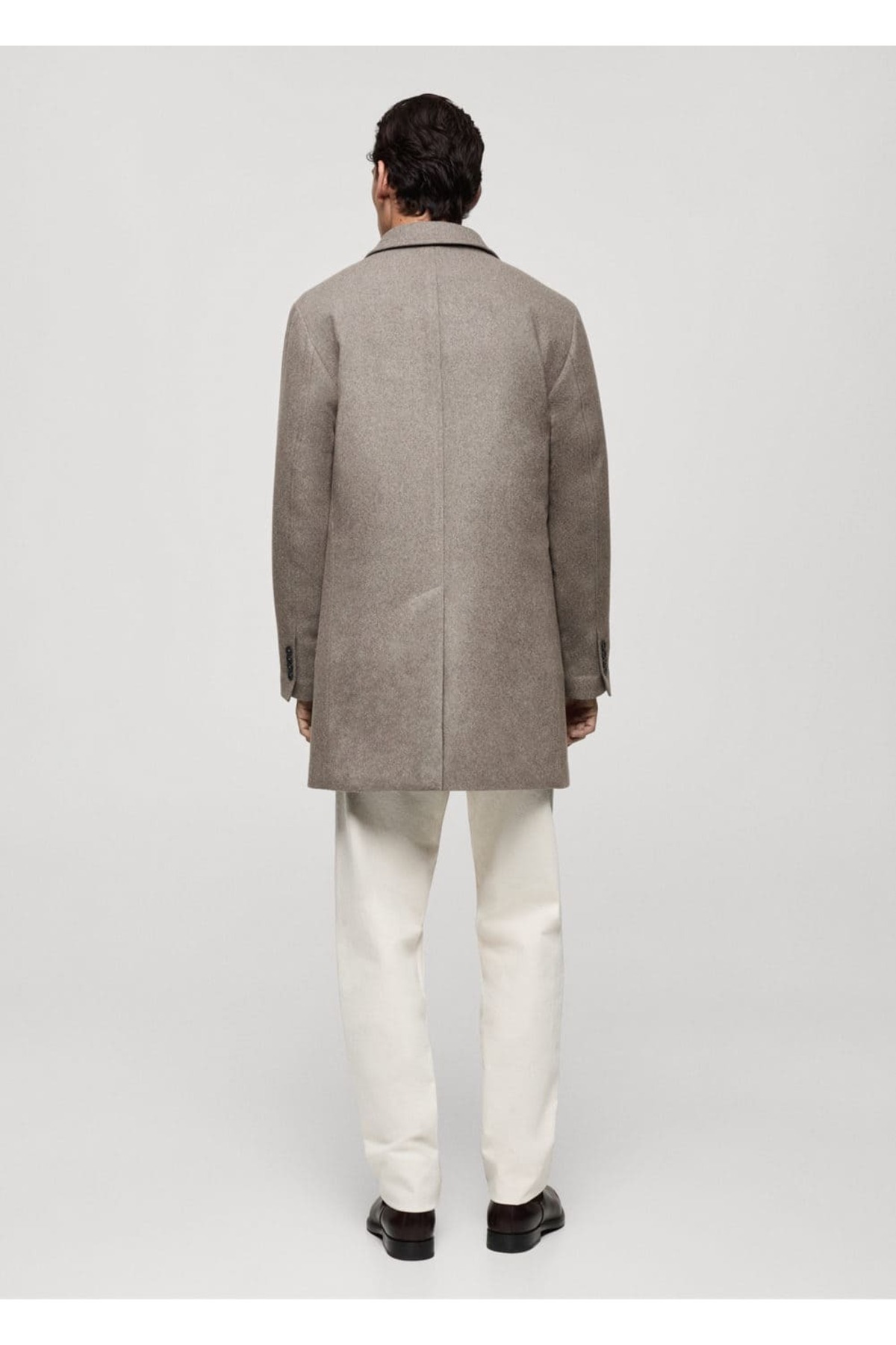 MANGO Man-Quilted Wool Inner Coat 4