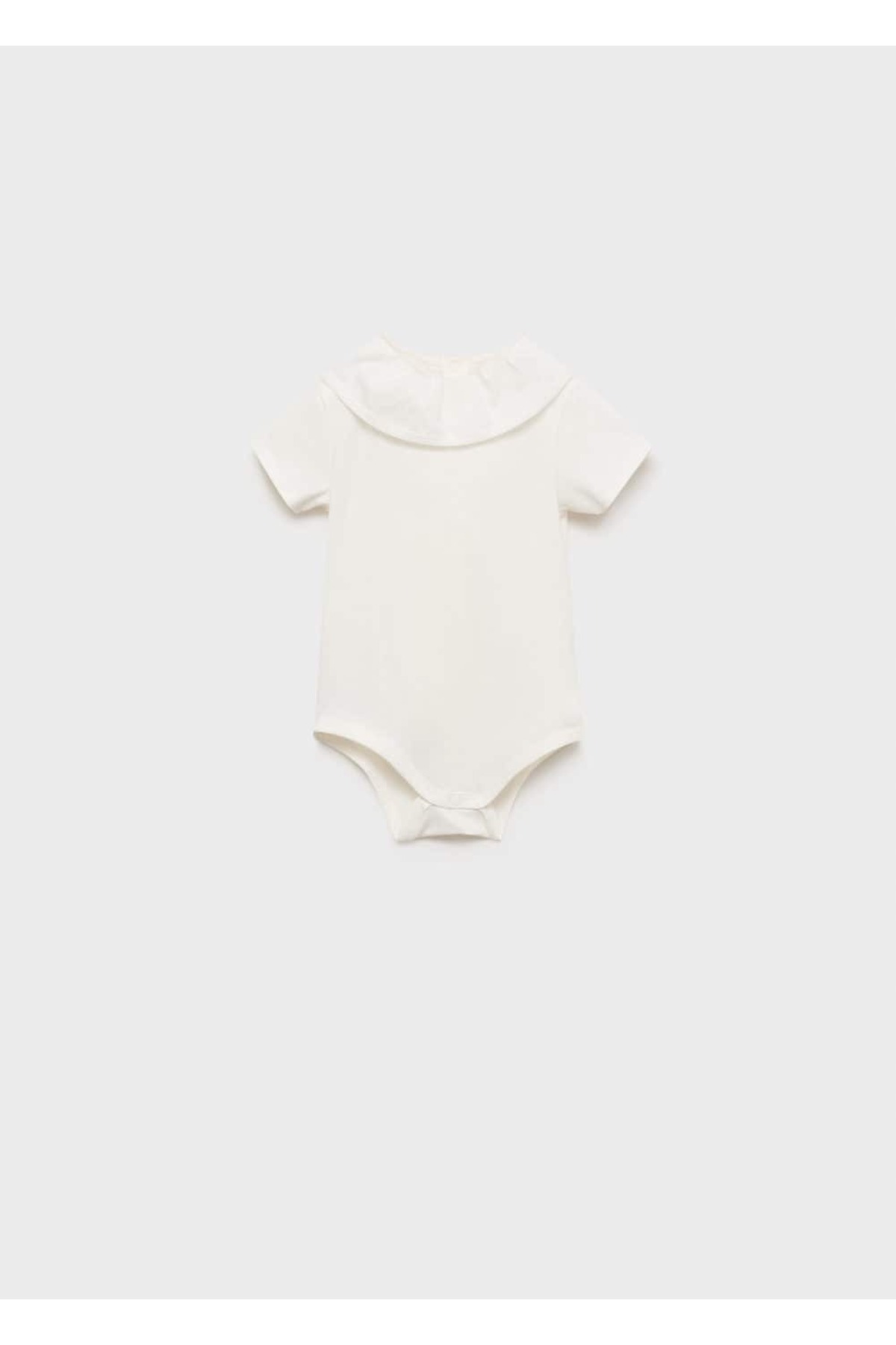 Klasik yaka pamuklu bodysuit