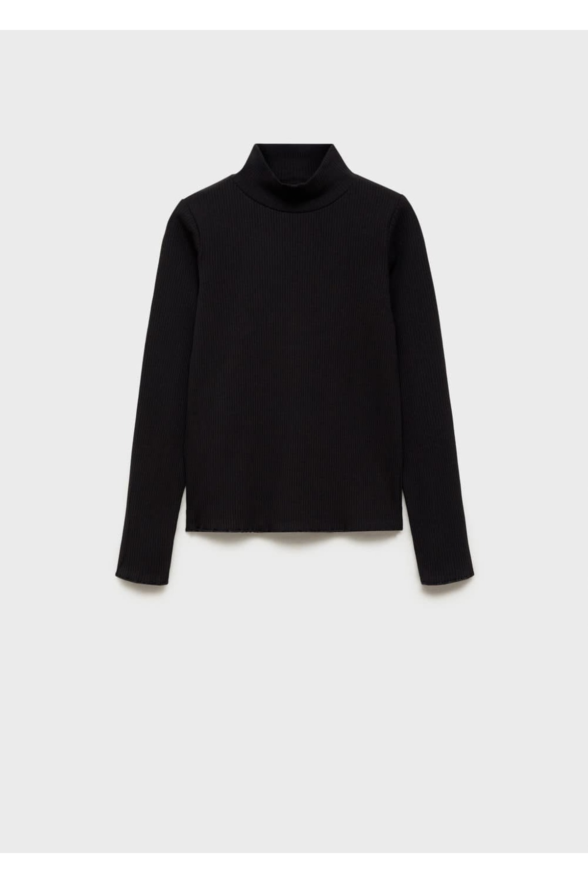 Lastikli dik yaka tişört