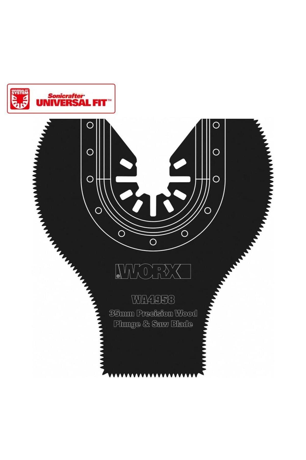 WORX Wa4958 Çok Amaçlı Raspalama Makinası Için 35x80mm 180? Ahşap, Fiberglas, Pvc Universal Dalma/ke