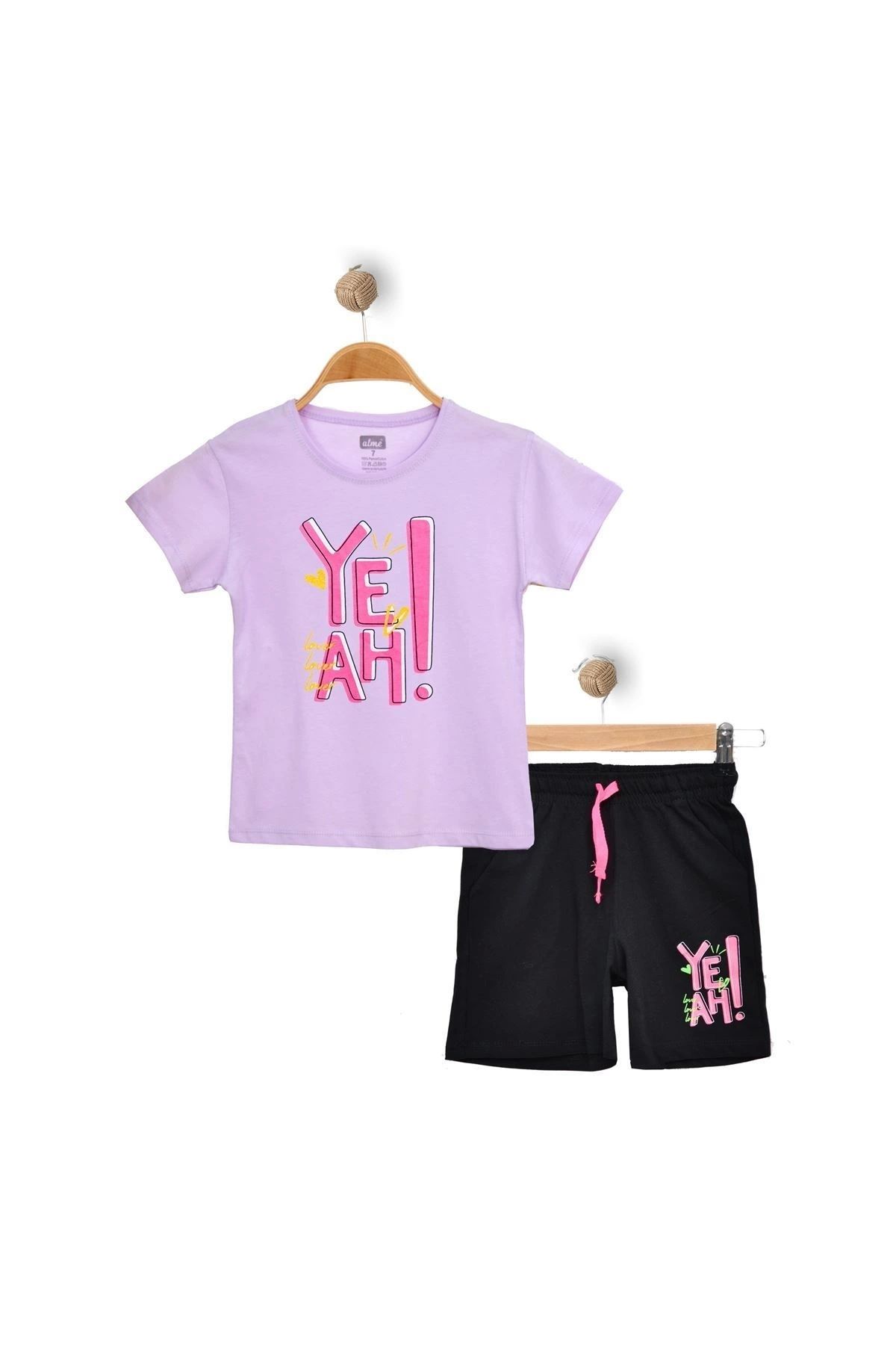 OurStyles 3-7 Yaş Şortlu Çocuk Takım Somon - 624155.1576.