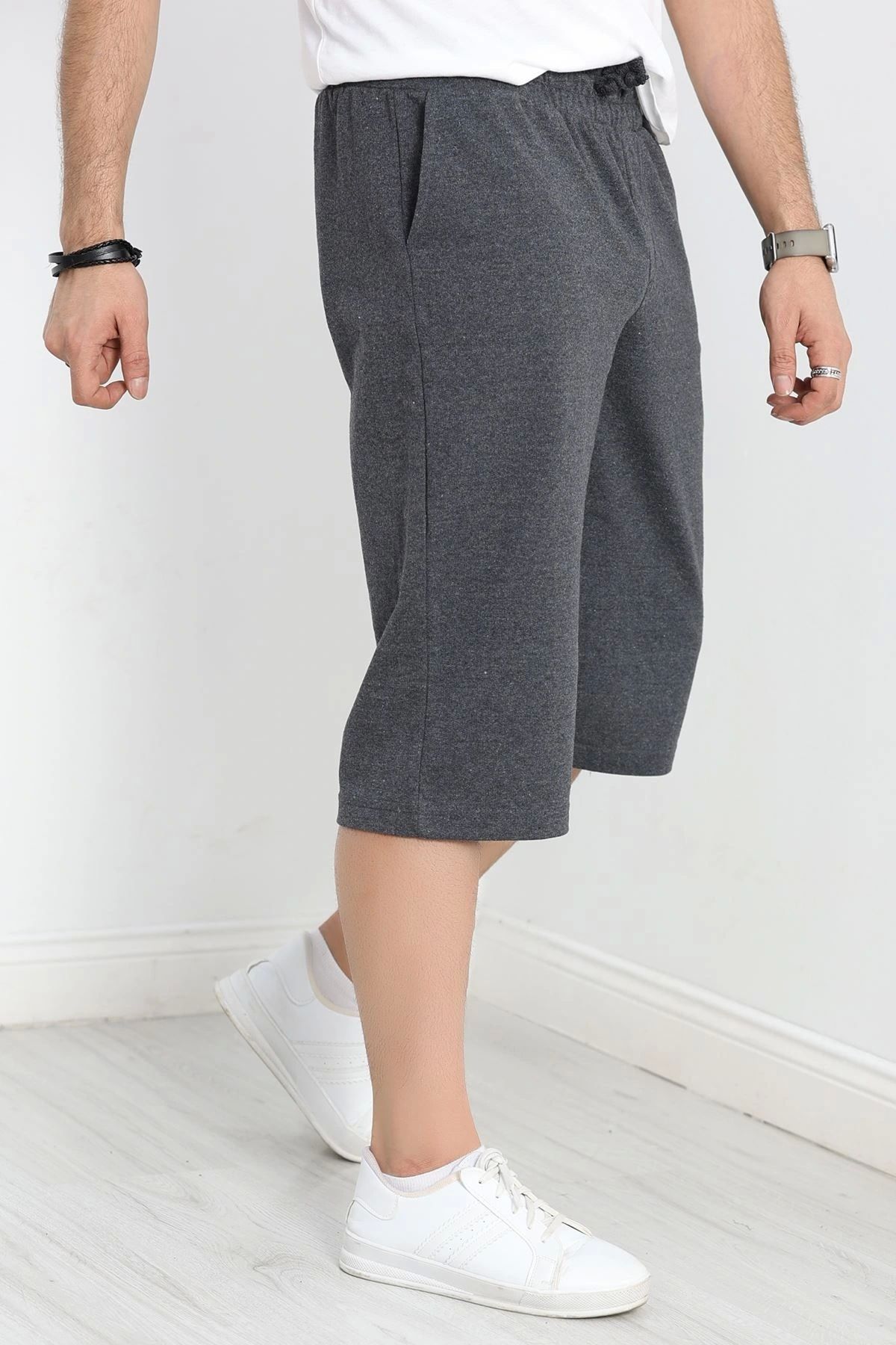 OurStyles Erkek 2 Cepli Kapri Şort Antrasit - 20655.200.