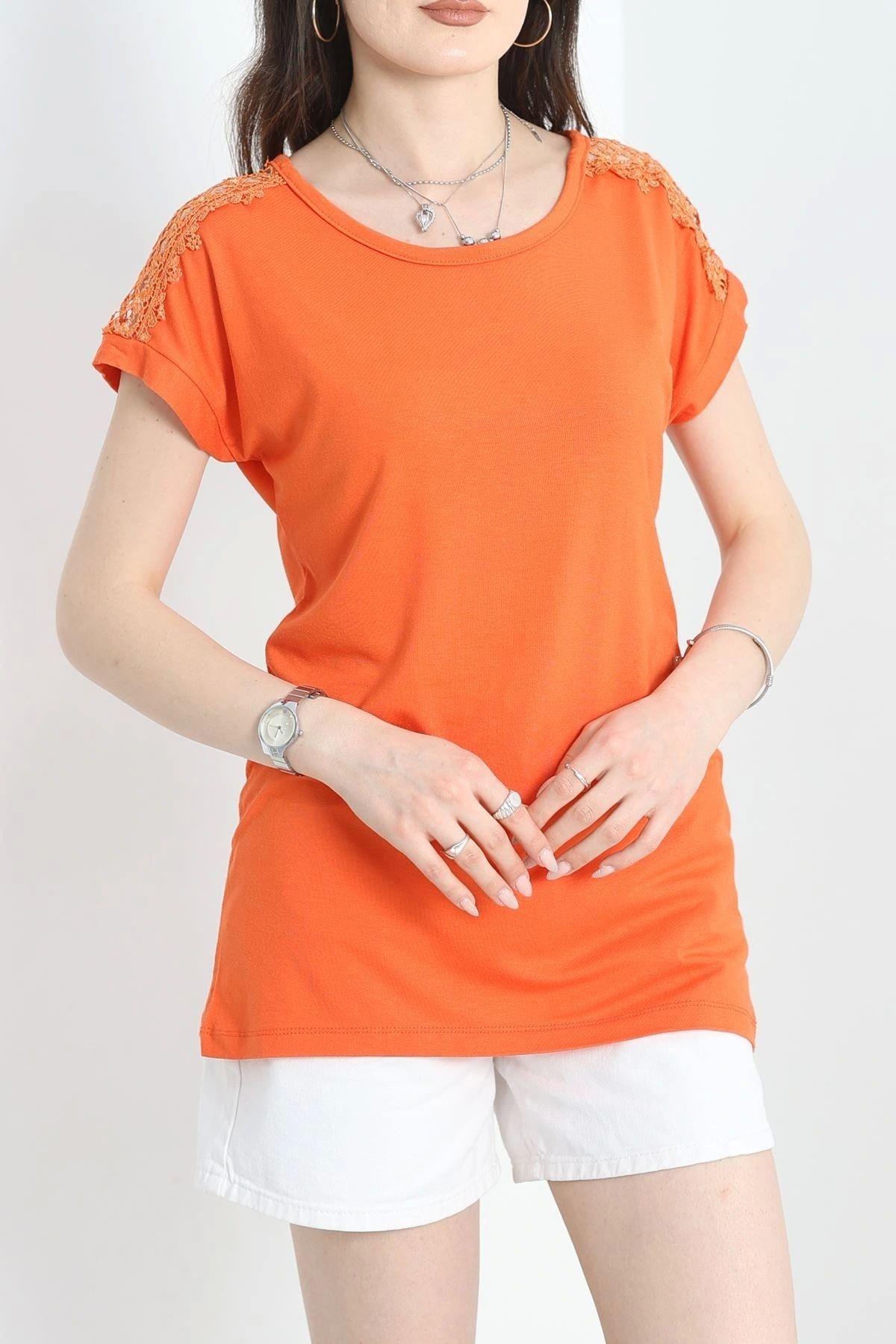 OurStyles Omuz Dantelli Bluz Siyah - 20766.599.