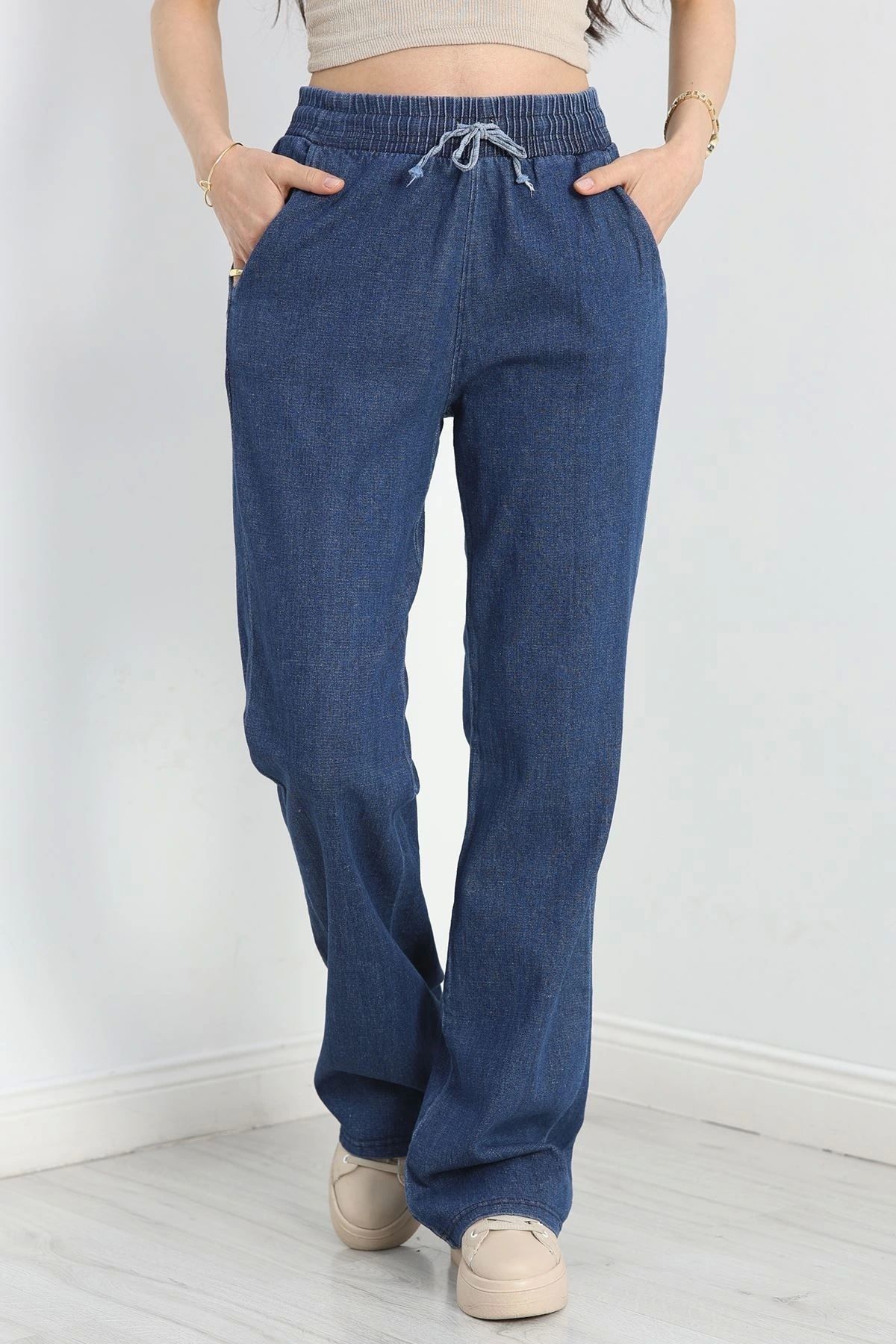 OurStyles İspanyol Paça Pantolon Mavi - 40743.1431.